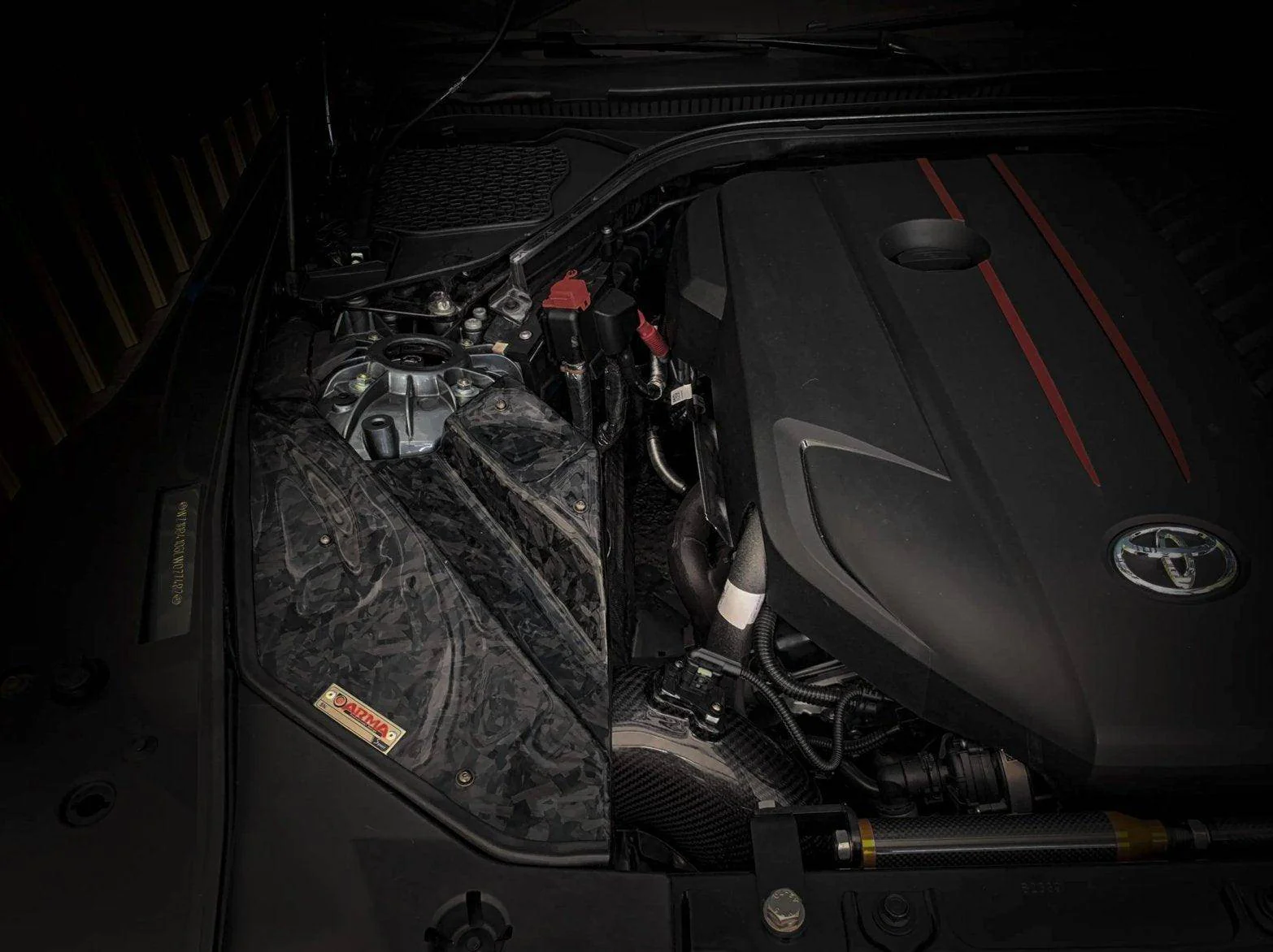 Arma Speed Carbon Fibre Cold Air Intake for Toyota Supra 3.0 (2019+, J29) - Image 4