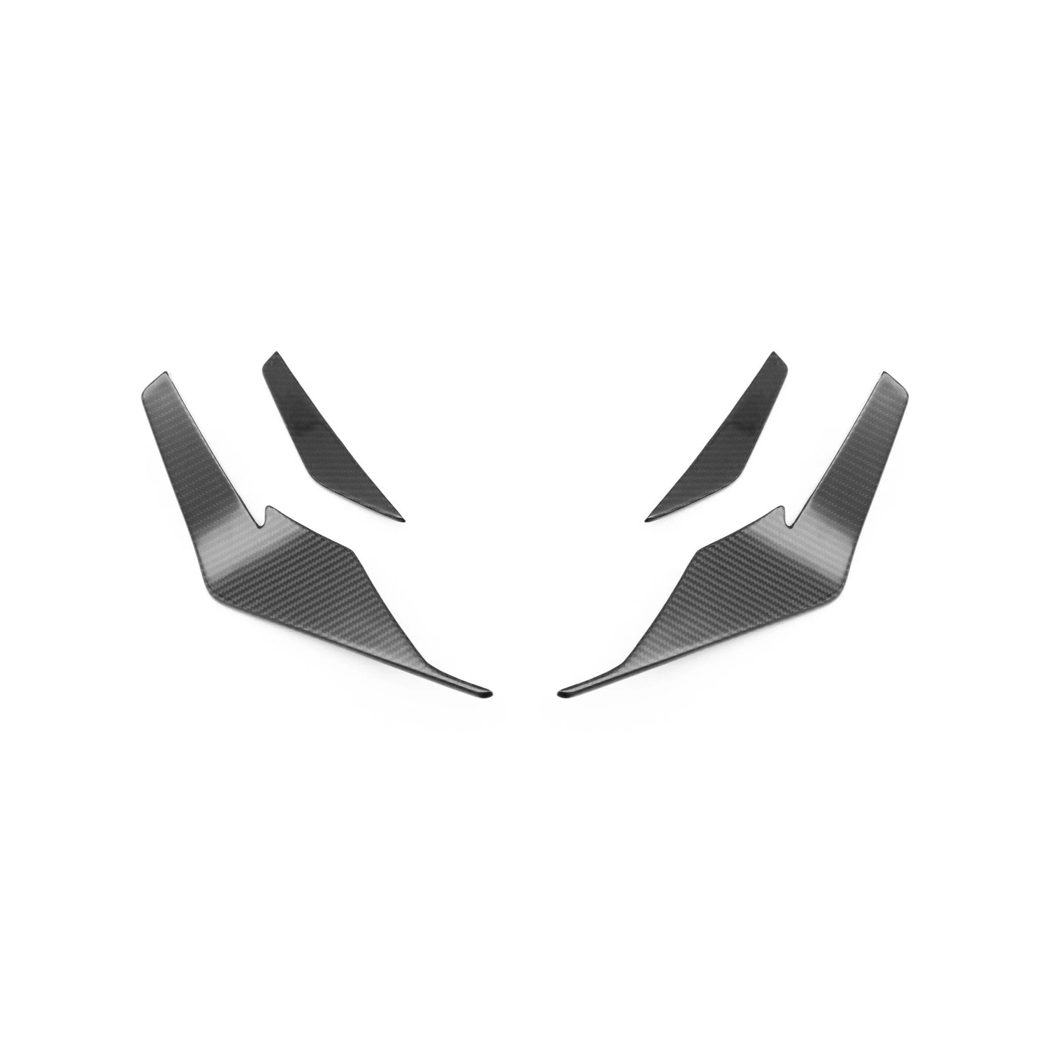 Audi R8 4S Facelift LCI Pre-Preg Carbon Fibre Front Bumper Canards by FORM (2021-2024)