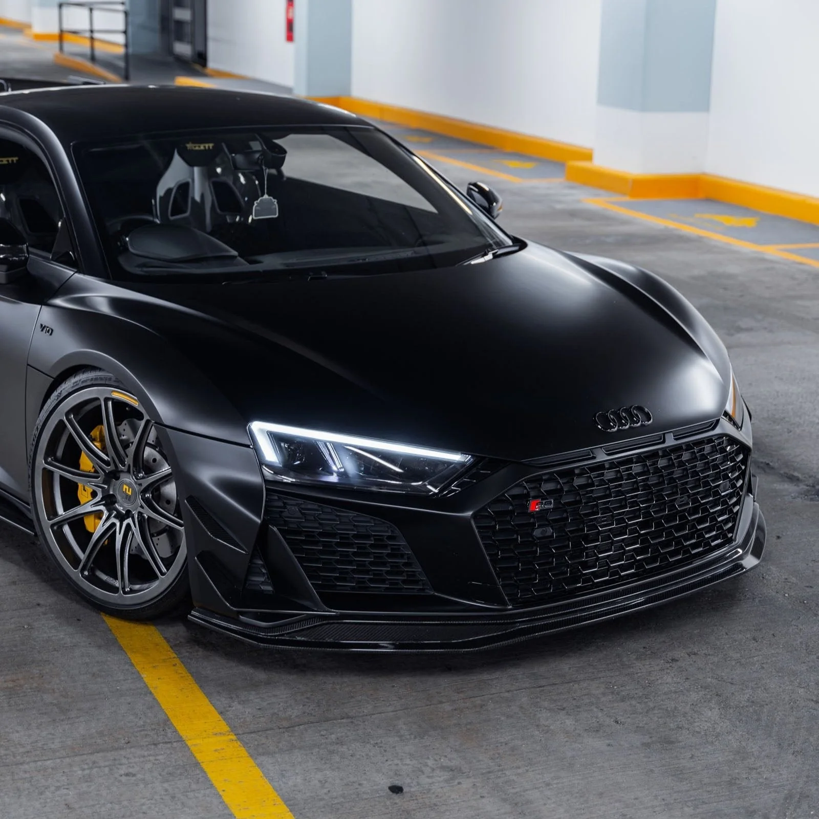 Audi R8 4S Facelift LCI Pre-Preg Carbon Fibre Front Bumper Canards by FORM (2021-2024) - Image 2