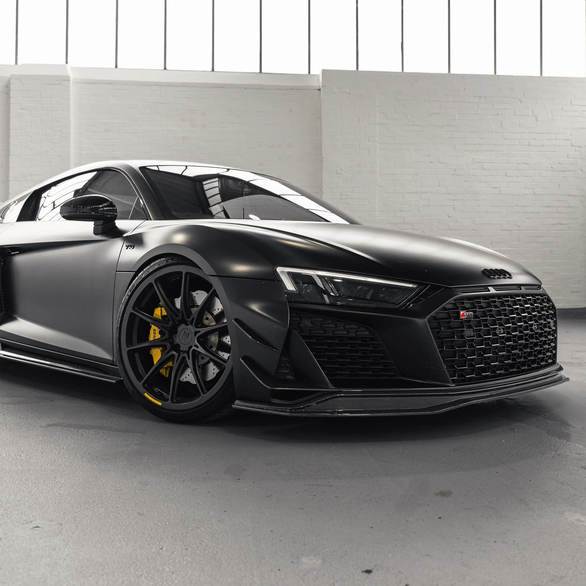 Audi R8 4S Facelift LCI Pre-Preg Carbon Fibre Front Bumper Canards by FORM (2021-2024) - Image 3