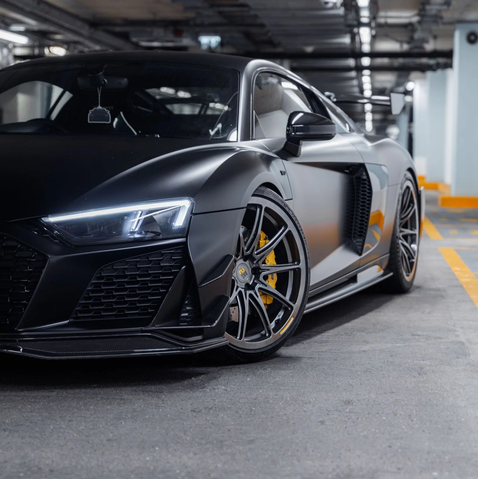 Audi R8 4S Facelift LCI Pre-Preg Carbon Fibre Front Bumper Canards by FORM (2021-2024) - Image 4