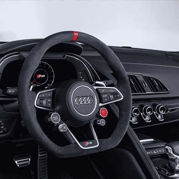 Audi R8 Gen 2 4S & Audi TT / TTRS Full Alcantara Steering Wheel by OHC (2015+)