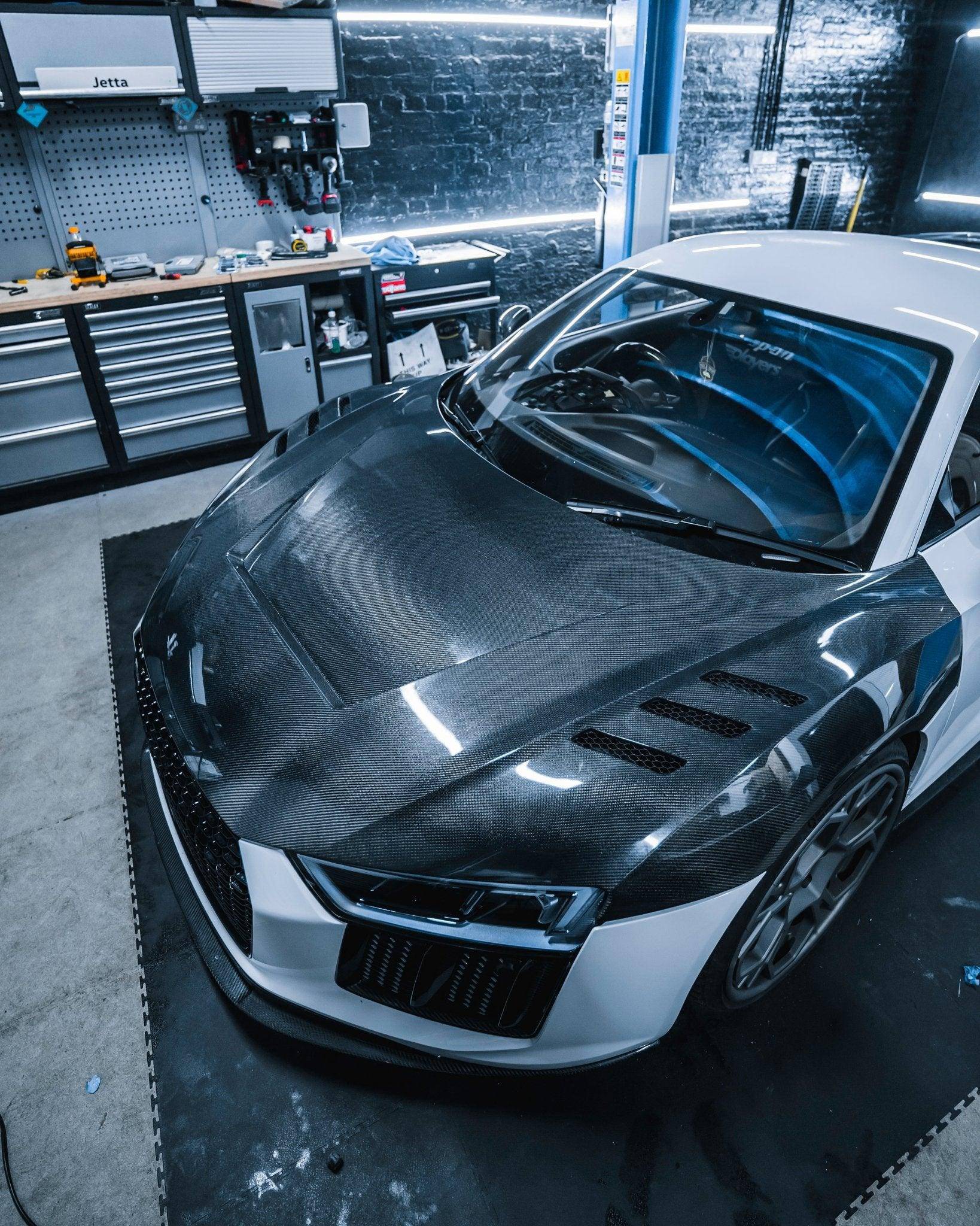 Audi R8 Gen 2 4S Carbon Fibre Competition Front Bonnet - Image 4