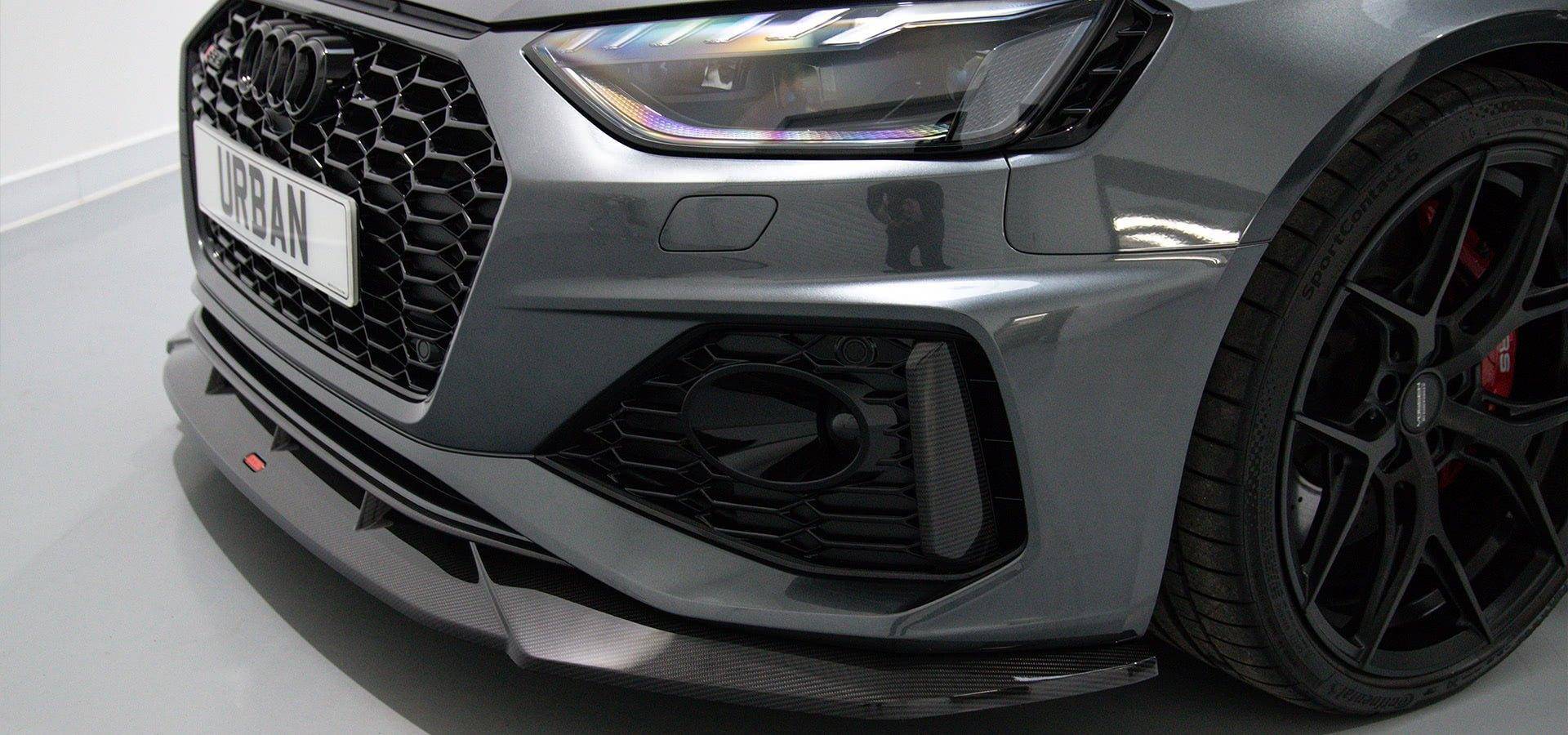 Audi RS4 B9.5 Carbon Fibre Front Bumper Splitter by Urban (2021+) - Image 2