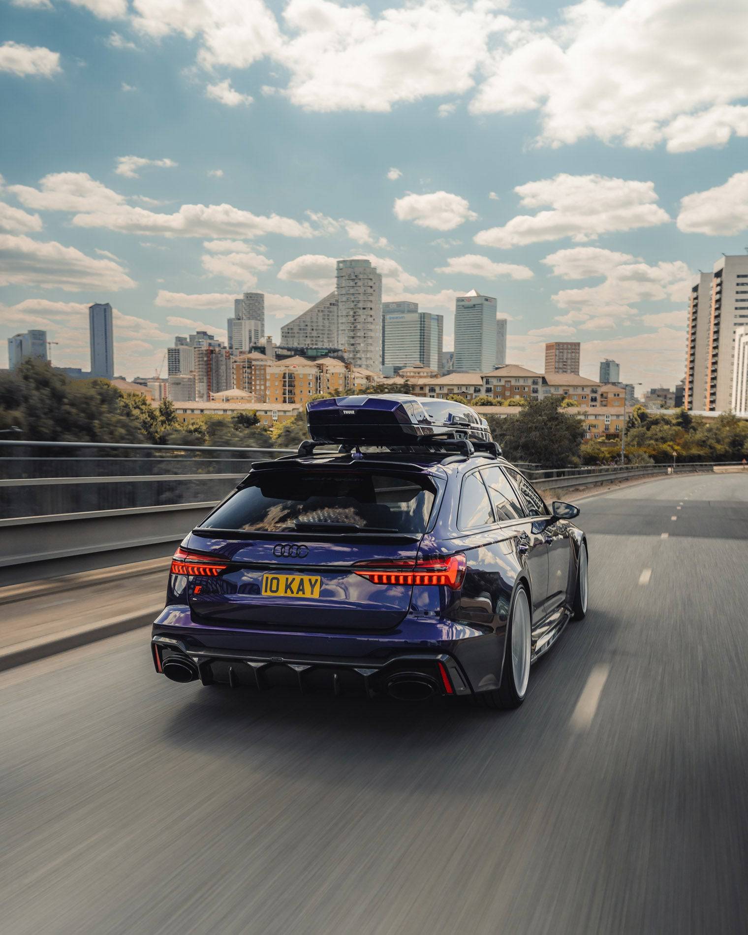 Audi RS6 C8 Carbon Fibre Lower Rear Lip Spoiler by Urban (2019+) - Image 4