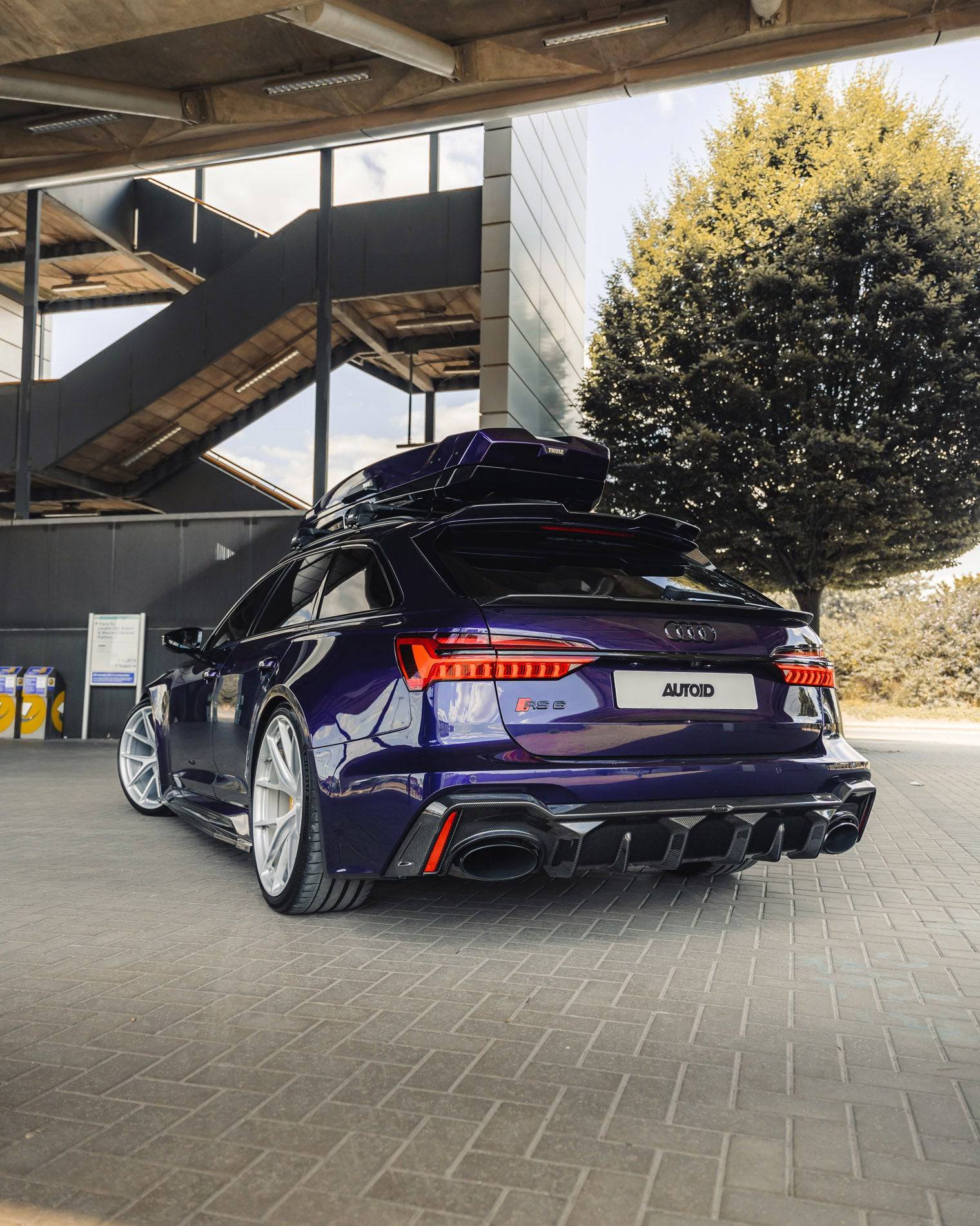 Audi RS6 C8 Carbon Fibre Lower Rear Lip Spoiler by Urban (2019+) - Image 5