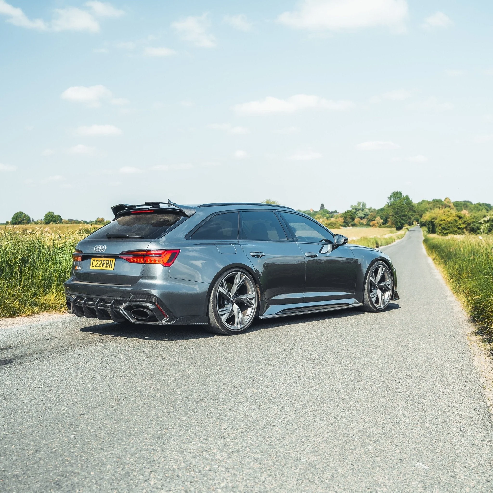 Audi RS6 C8 & RS7 Pre-Preg Carbon Fibre Side Skirts (2019+) - Image 3