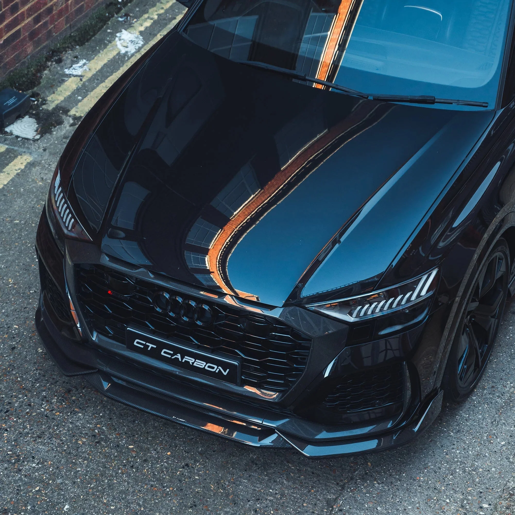 Audi RSQ8 4M Pre-Preg Carbon Fibre Front Splitter (2019-2024) - Image 4