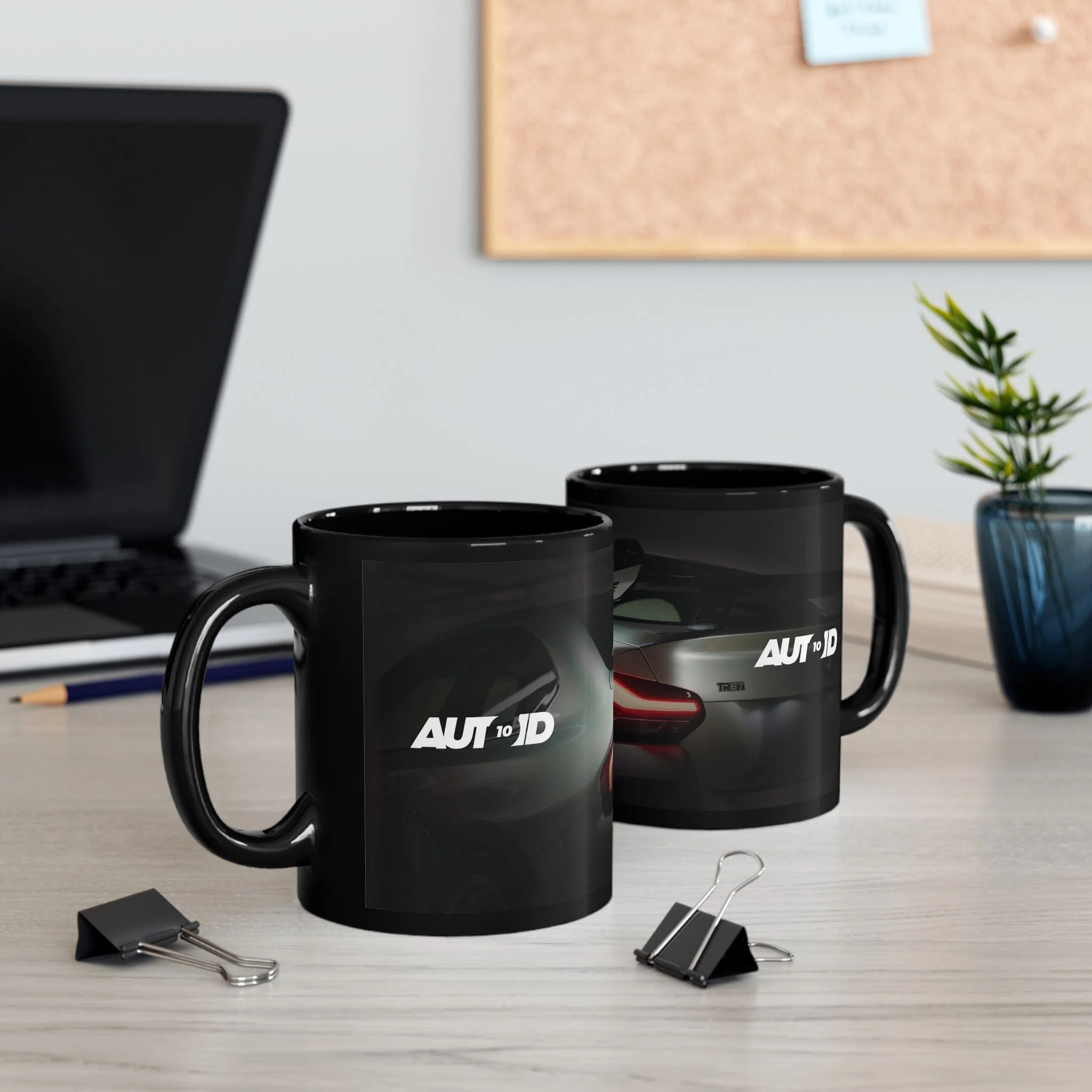 AUTOID 10 Years Black Mug - Image 5