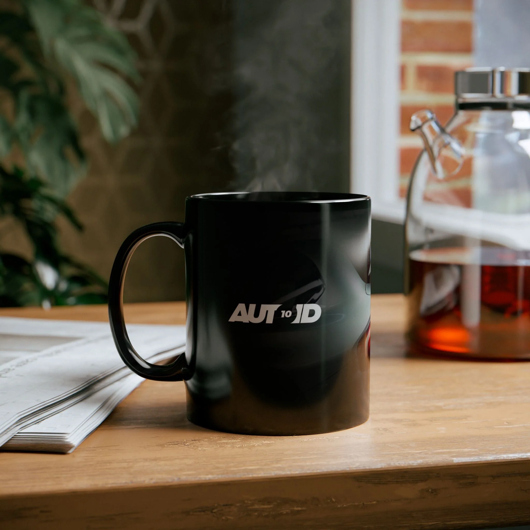 AUTOID 10 Years Black Mug - Image 6
