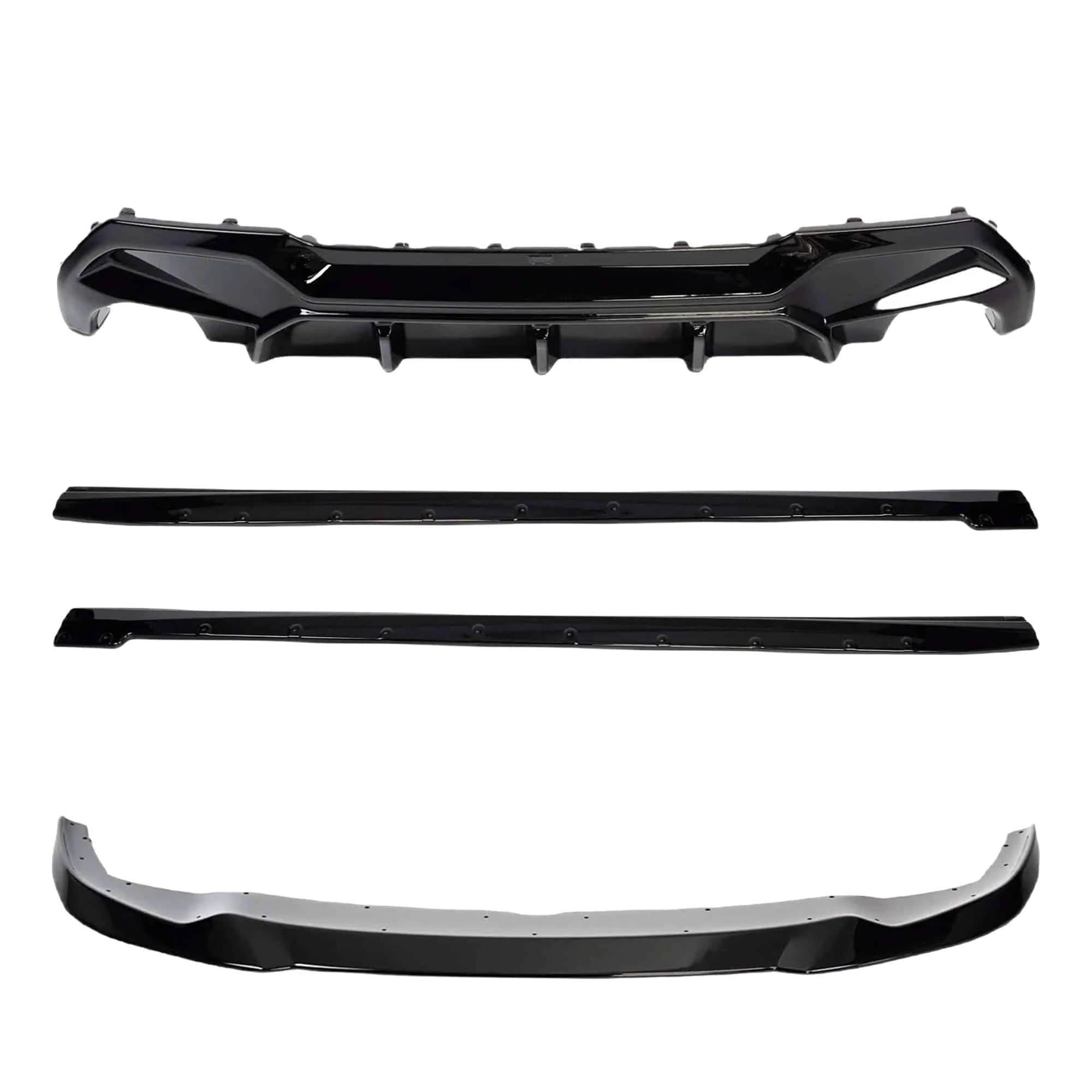 BMW 1 Series 128ti,120d,120i,M135i F40 EVO-1 Gloss Black Body Kit by ZAERO (2019-2024)