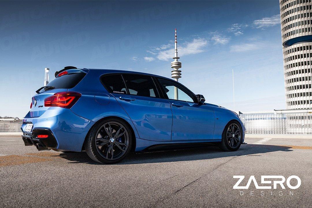 BMW 1 Series F20 F21 & 2 Series F22 EVO-1 Gloss Black Side Skirts by ZAERO (2011-2019) - Image 17
