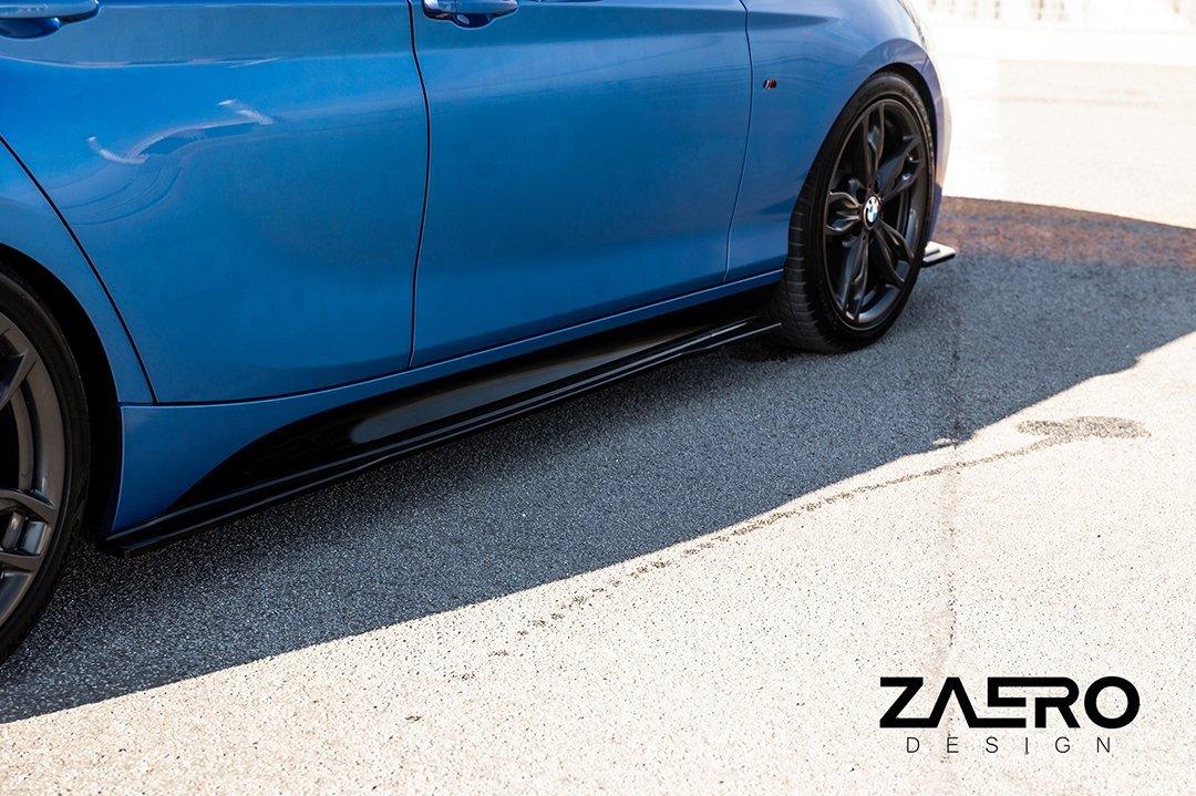 BMW 1 Series F20 F21 & 2 Series F22 EVO-1 Gloss Black Side Skirts by ZAERO (2011-2019) - Image 18