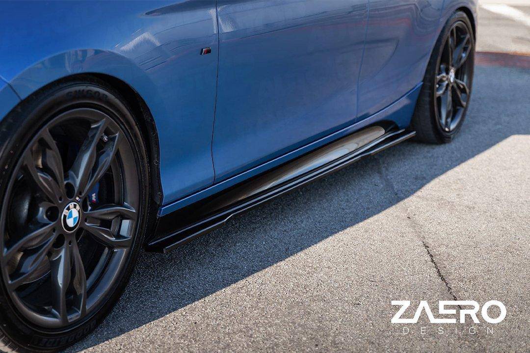 BMW 1 Series F20 F21 & 2 Series F22 EVO-1 Gloss Black Side Skirts by ZAERO (2011-2019) - Image 19