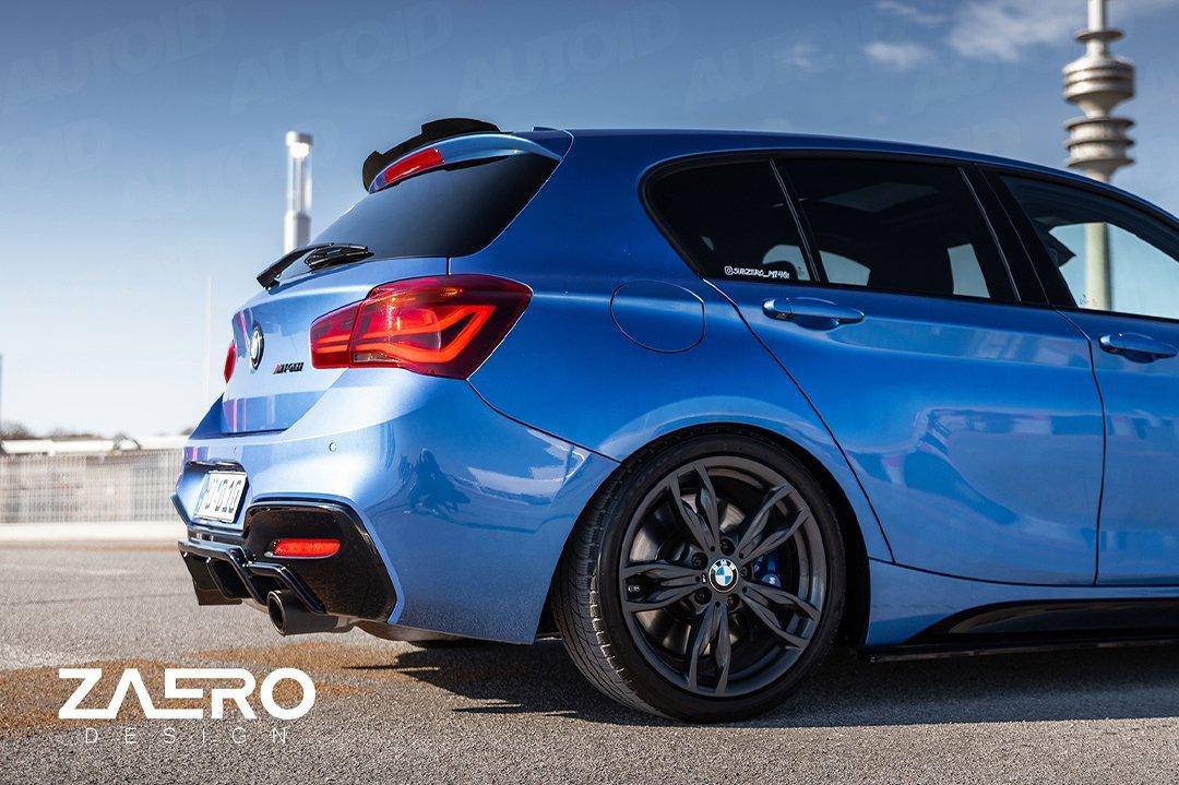 BMW 1 Series F20 F21 EVO-1 Gloss Black Rear Spoiler Lip by ZAERO (2011-2019) - Image 4