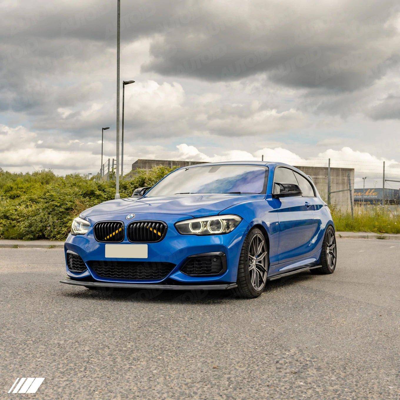 BMW 1 Series F20 F21 LCI EVO-1 Gloss Black Front Splitter by ZAERO (2015-2019) - Image 10