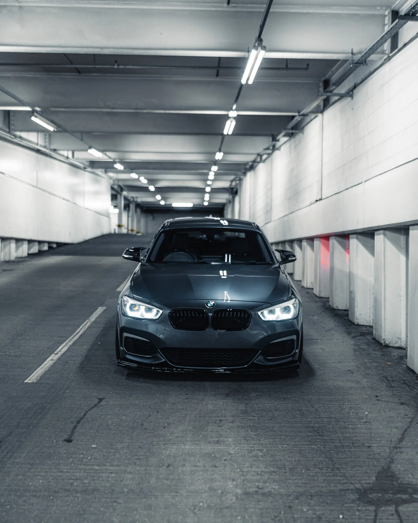 BMW 1 Series F20 F21 LCI EVO-1 Gloss Black Front Splitter by ZAERO (2015-2019) - Image 4