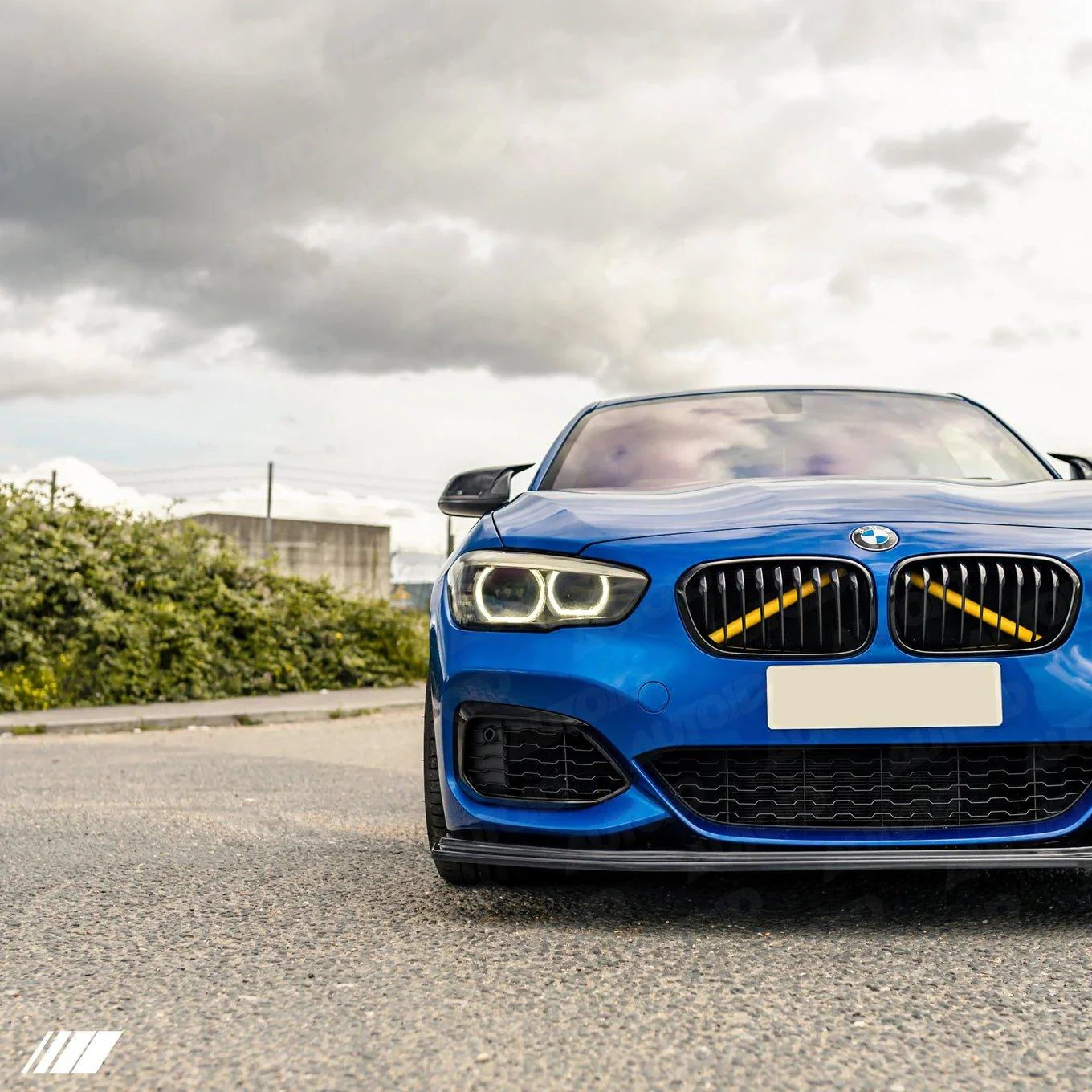 BMW 1 Series F20 F21 LCI EVO-1 Gloss Black Front Splitter by ZAERO (2015-2019) - Image 8