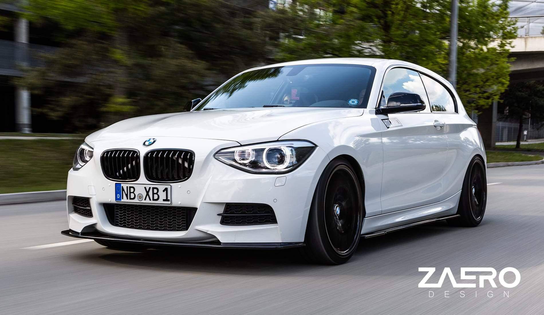 BMW 1 Series F20 Pre-LCI EVO-1 Gloss Black Front Splitter by ZAERO (2011-2015) - Image 11