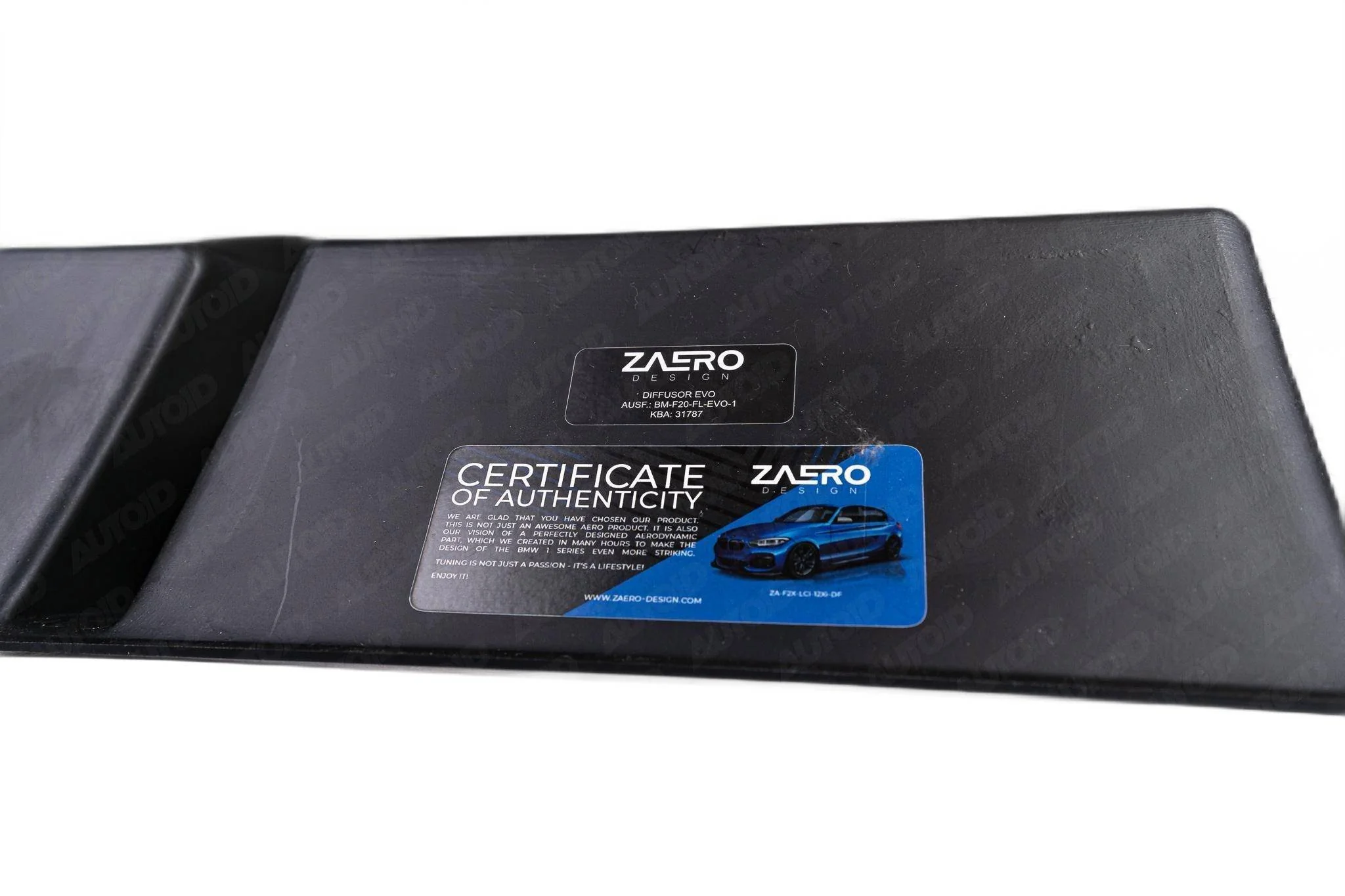 BMW 1 Series M Sport F20 F21 LCI Single Exit (118i 120i 120d 125i) EVO-1 Gloss Black Rear Diffuser by ZAERO (2015-2019) - Image 12