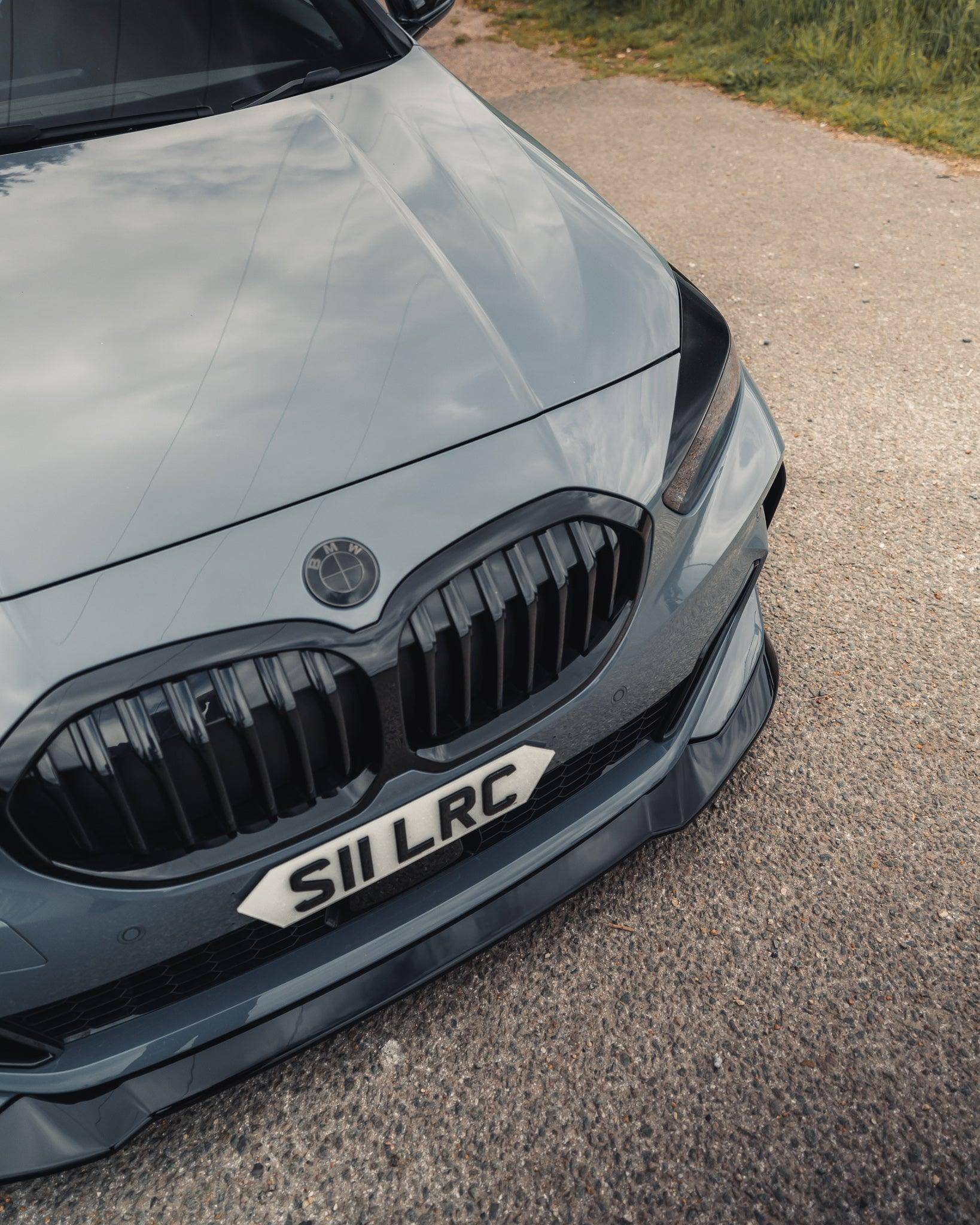 BMW 1 Series M Sport & M135i F40 EVO-1 Gloss Black Front Splitter by ZAERO (2019-2024) - Image 3