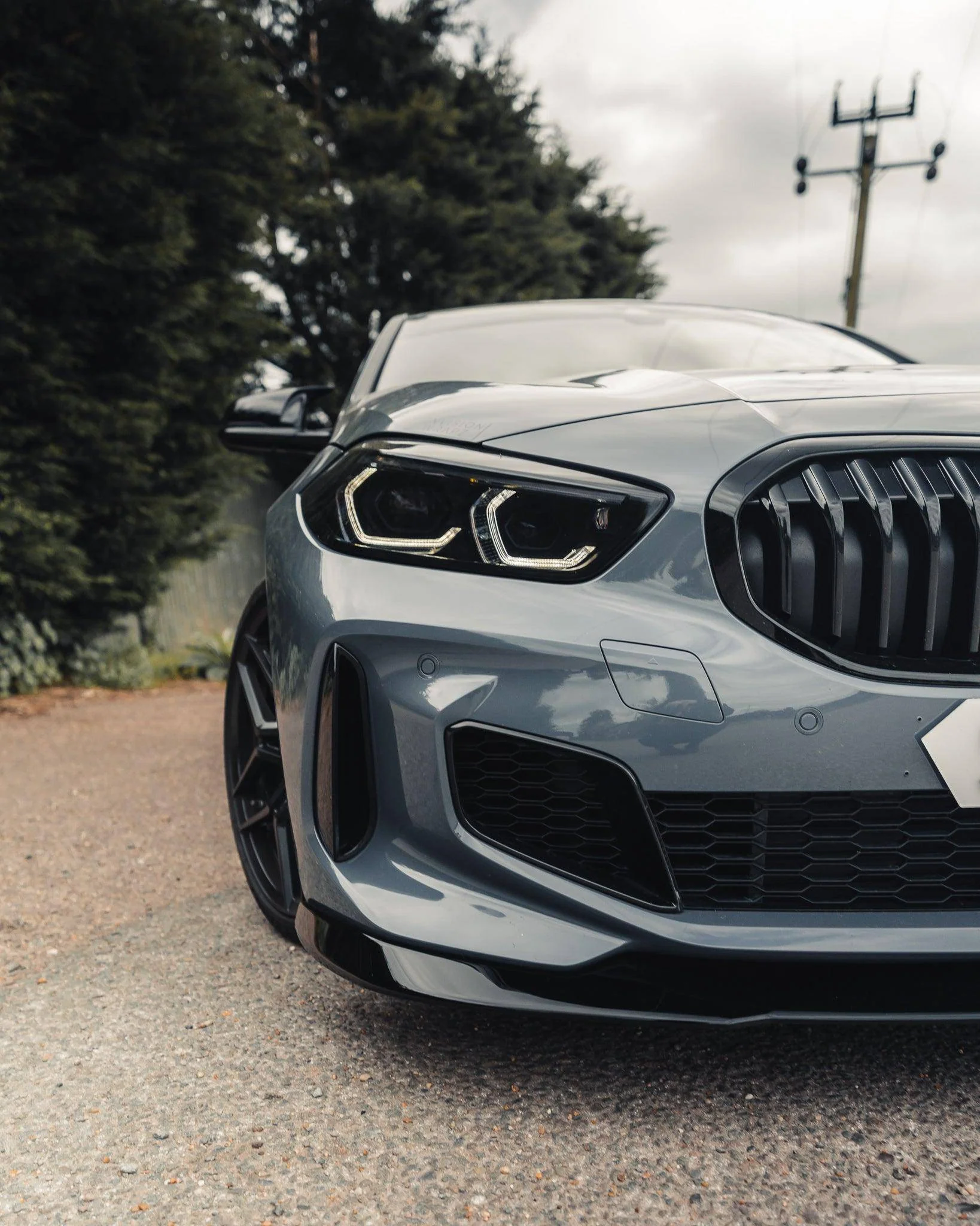 BMW 1 Series M Sport & M135i F40 EVO-1 Gloss Black Front Splitter by ZAERO (2019-2024) - Image 5