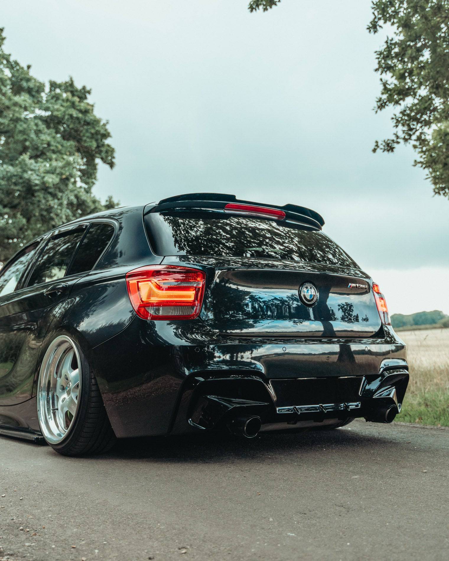 BMW 1 Series & M135i F20 F21 Pre-LCI EVO-1 Gloss Black Rear Diffuser by ZAERO (2011-2015) - Image 3