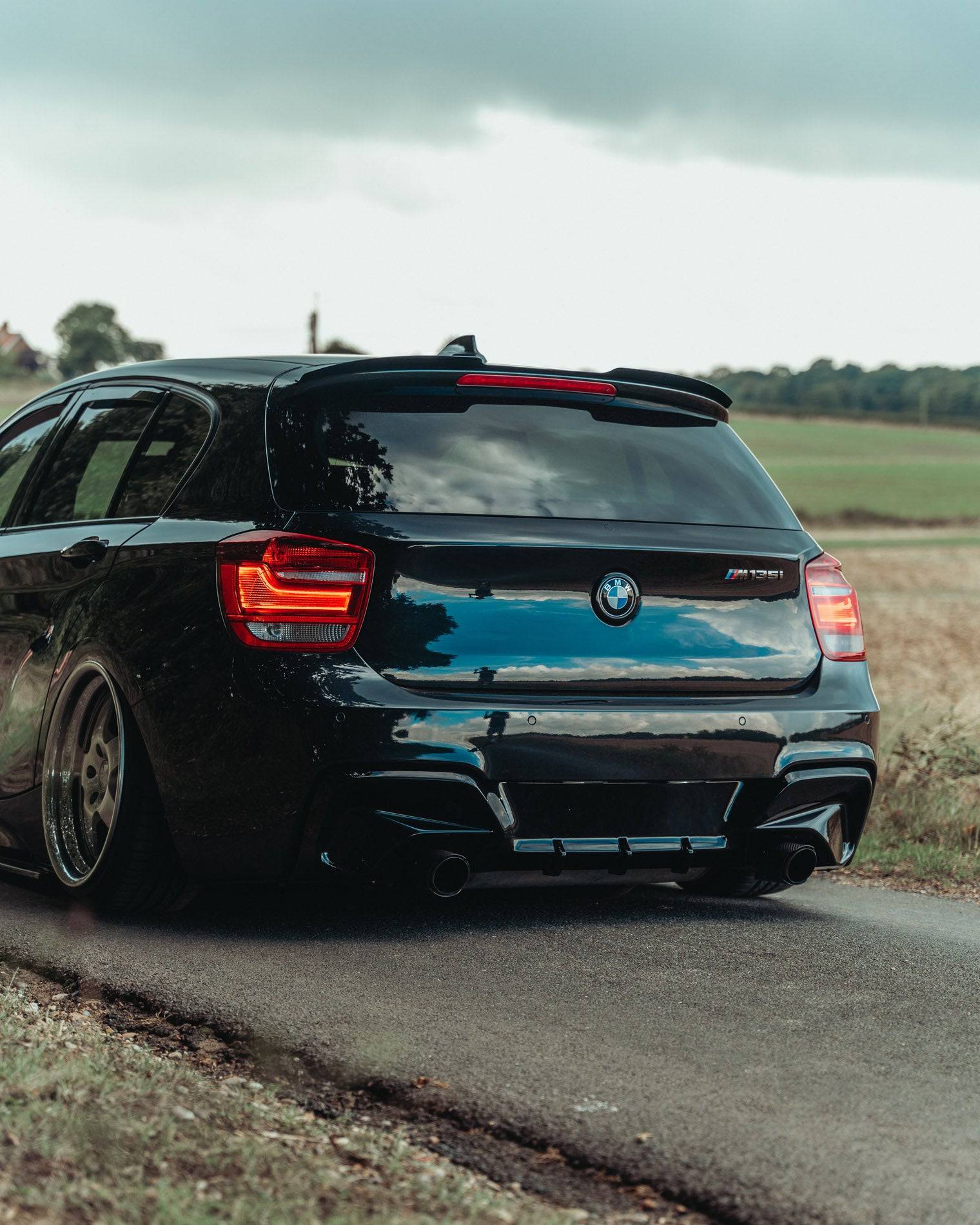 BMW 1 Series & M135i F20 F21 Pre-LCI EVO-1 Gloss Black Rear Diffuser by ZAERO (2011-2015) - Image 4