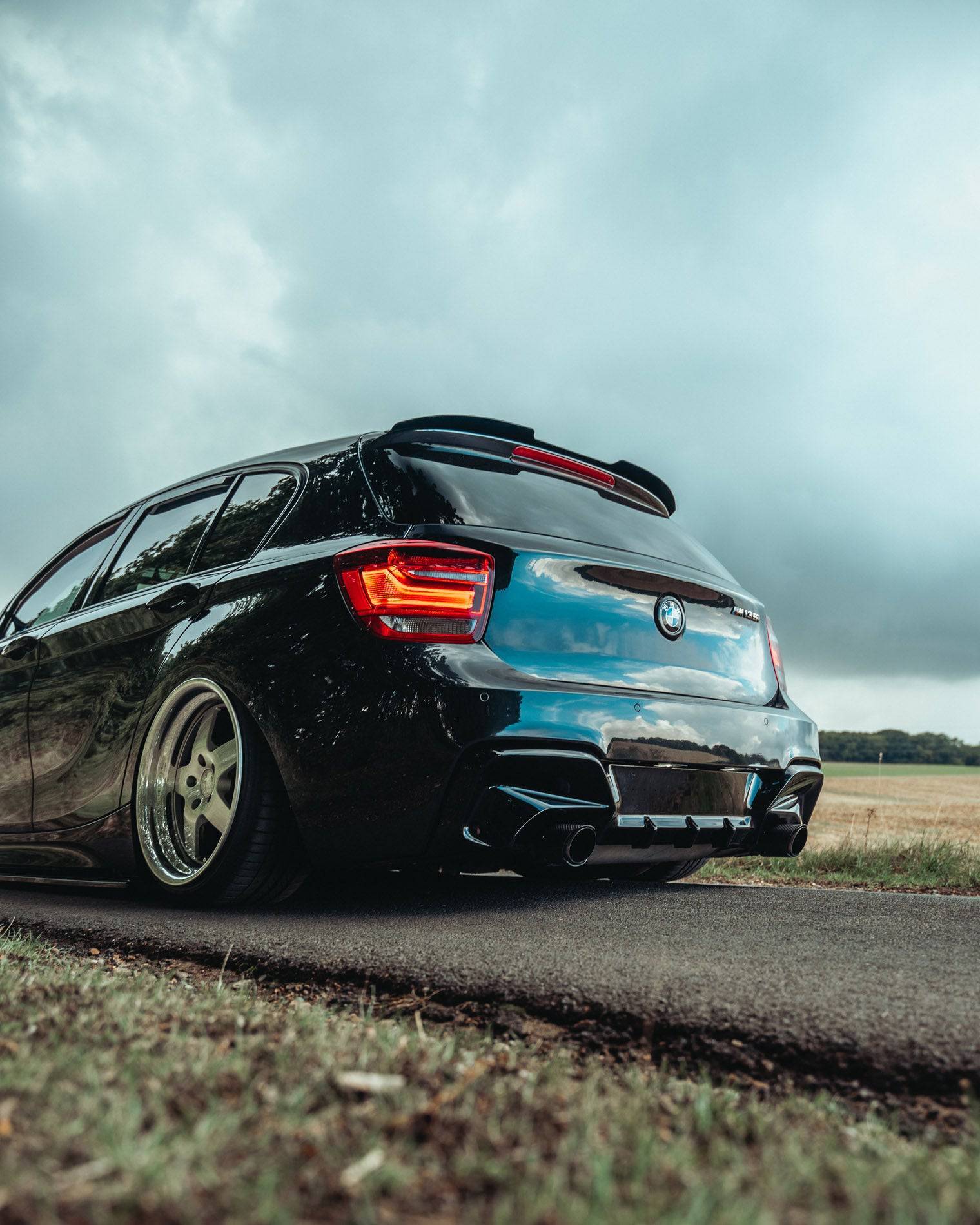 BMW 1 Series & M135i F20 F21 Pre-LCI EVO-1 Gloss Black Rear Diffuser by ZAERO (2011-2015) - Image 5