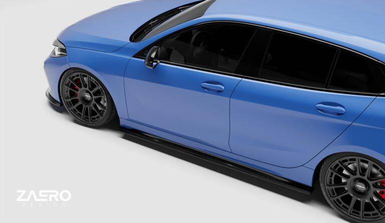 BMW 1 Series & M135i F40 EVO-1 Gloss Black Side Skirts by ZAERO (2019-2024) - Image 20