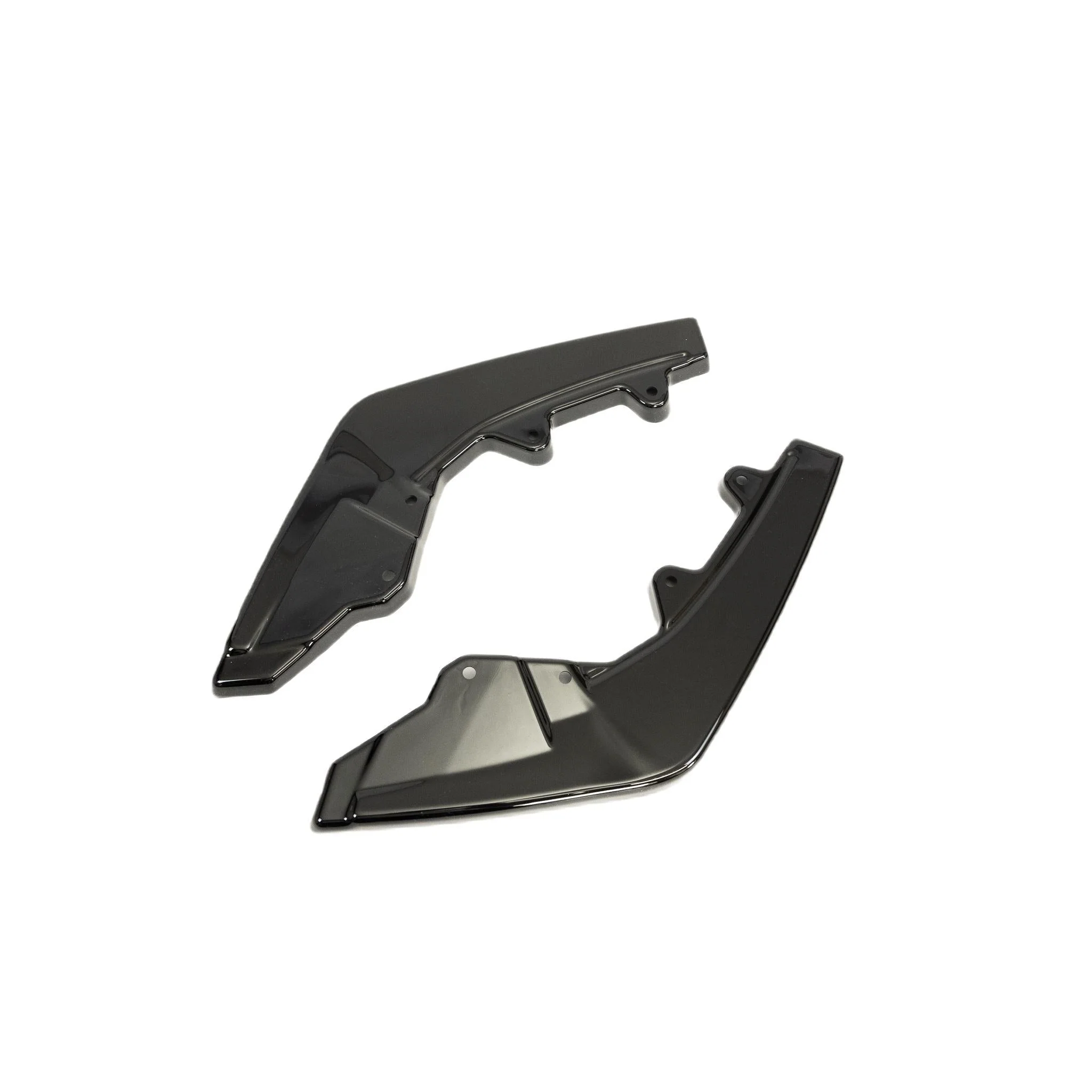 BMW M135i & M140i F20 F21 LCI EVO-1 Gloss Black Diffuser Side Spat Flap Extensions by ZAERO (2015-2019)