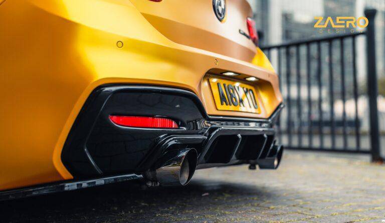BMW M135i & M140i F20 F21 LCI EVO-1 Gloss Black Diffuser Side Spat Flap Extensions by ZAERO (2015-2019) - Image 3