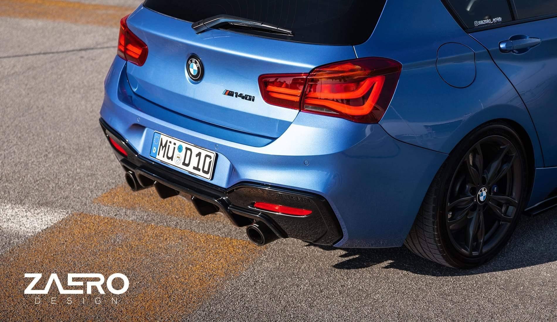 BMW 1 Series, M135i & M140i F20 F21 LCI Gloss Black V1 Body Kit by ZAERO (2015-2019) - Image 12