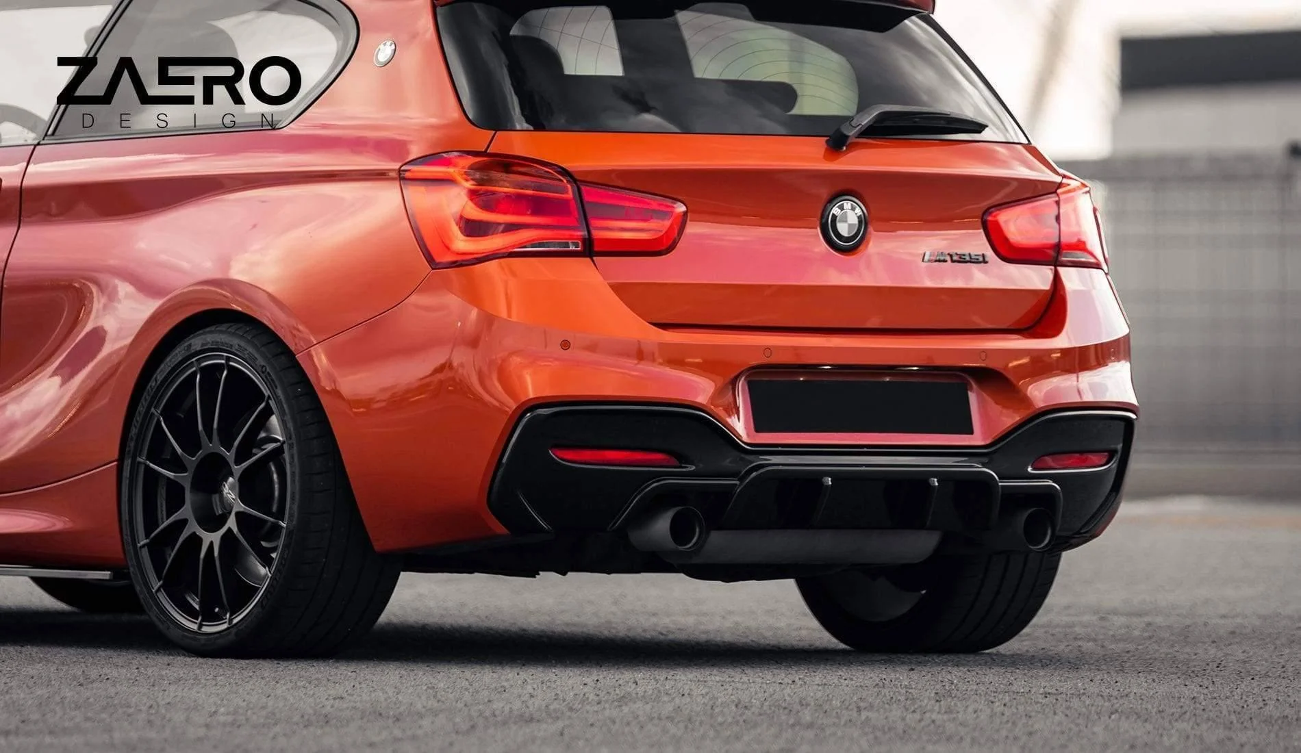 BMW 1 Series, M135i & M140i F20 F21 LCI Gloss Black V1 Body Kit by ZAERO (2015-2019) - Image 23