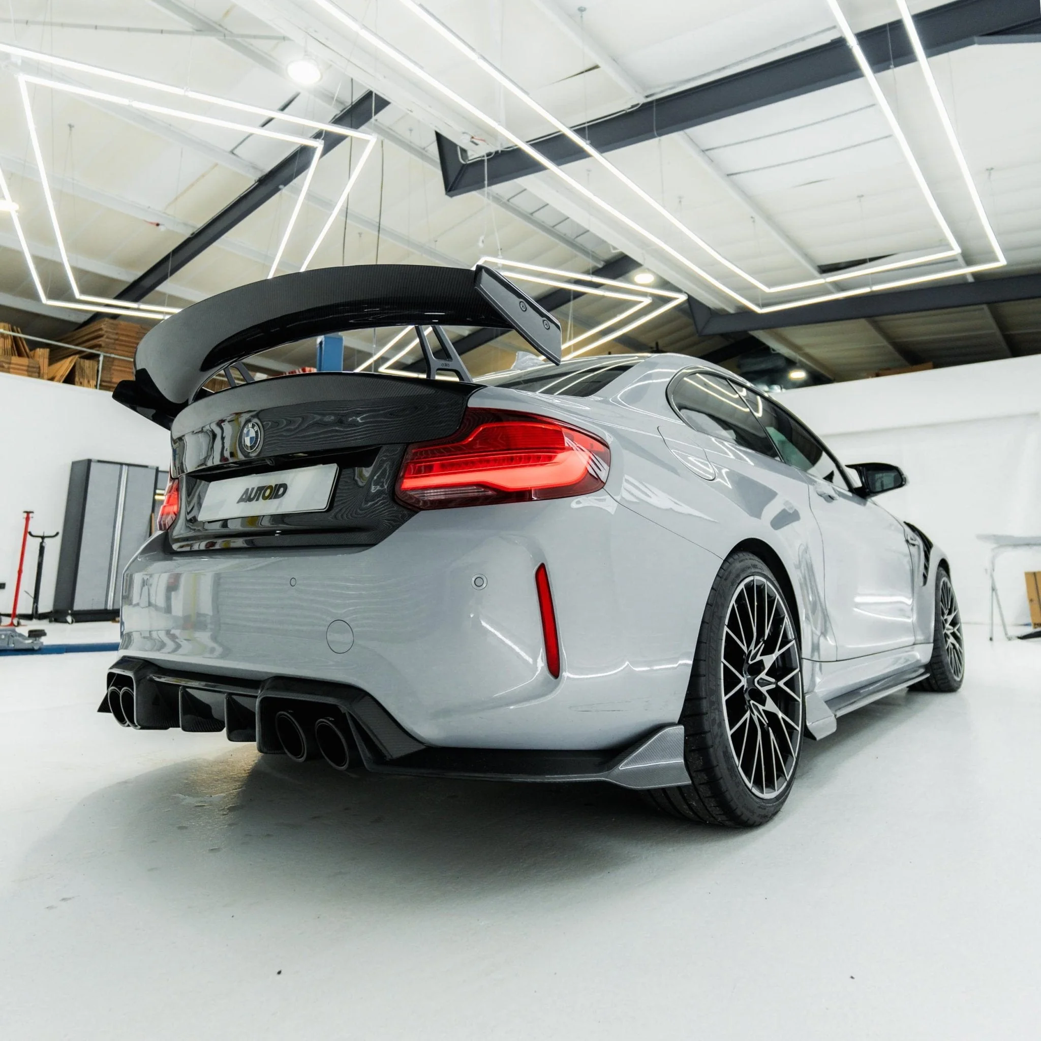 BMW 2 Series F22 & M2 F87 Pre-Preg Carbon Fibre Swan Neck AT-R1 Rear Wing by Adro (2014-2021) - Image 20