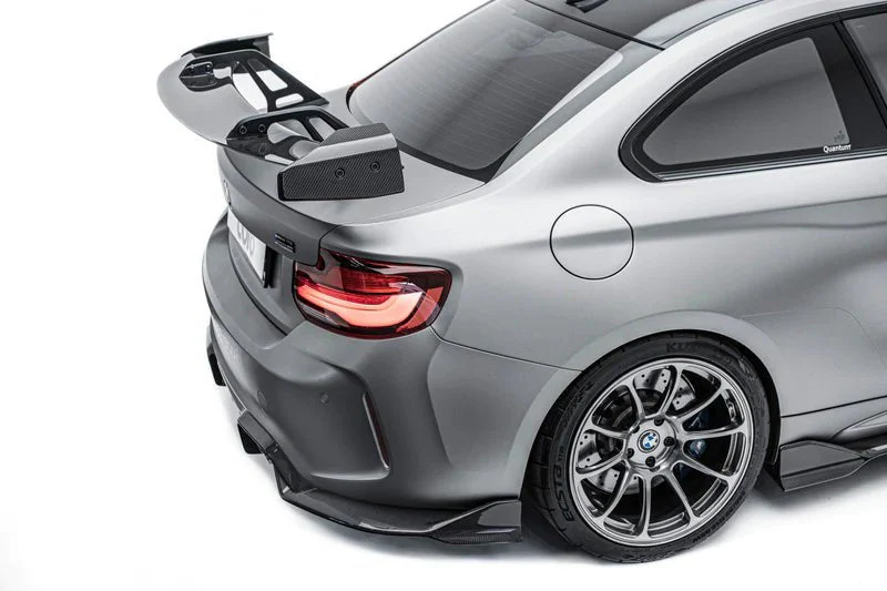BMW 2 Series F22 & M2 F87 Pre-Preg Carbon Fibre Swan Neck AT-R1 Rear Wing by Adro (2014-2021) - Image 6