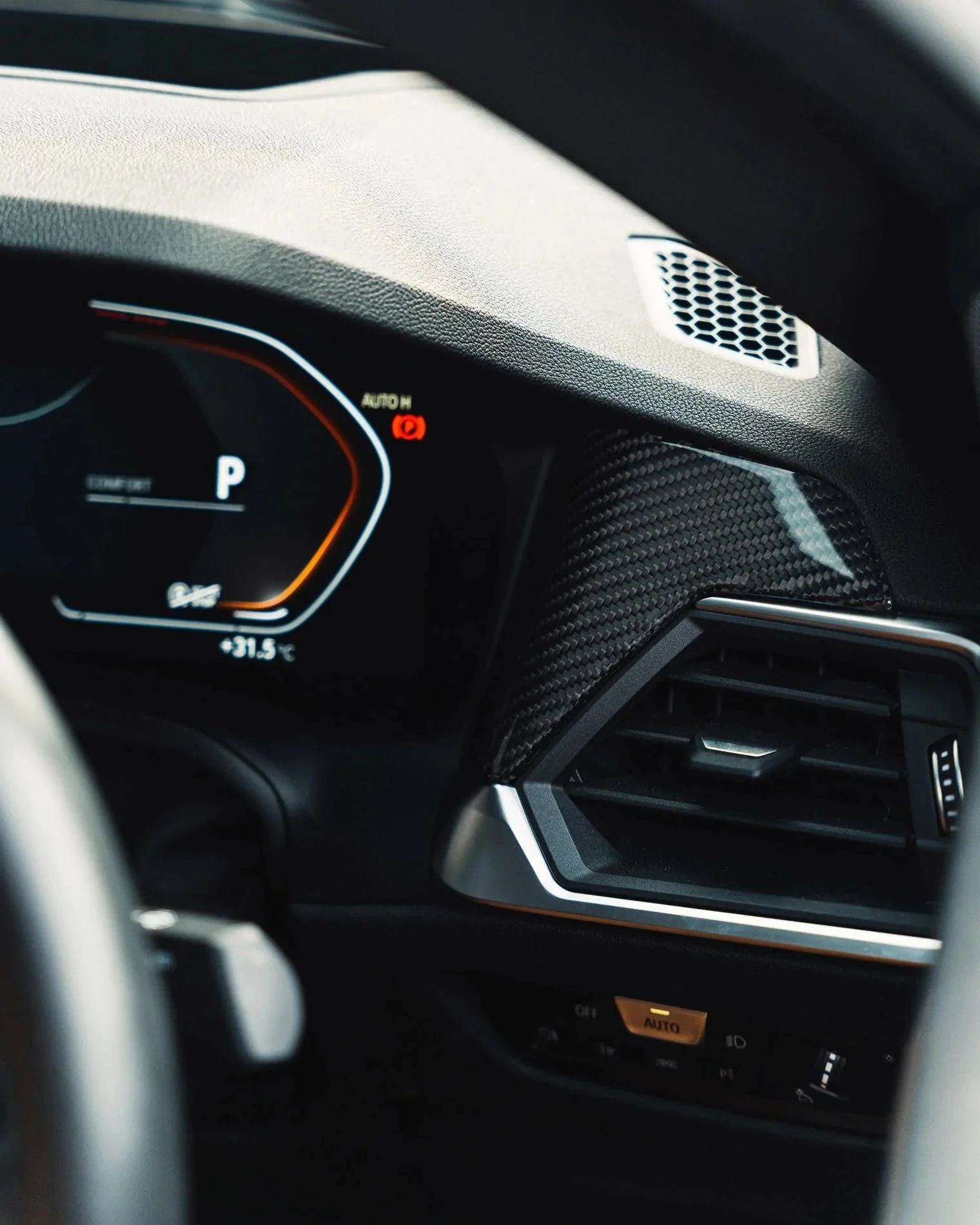 BMW 2 Series G42, G80 G81 M3 & G82 M4 Pre-Preg Carbon Fibre Air Vent Trim by FORM (2021-2022) - Image 2