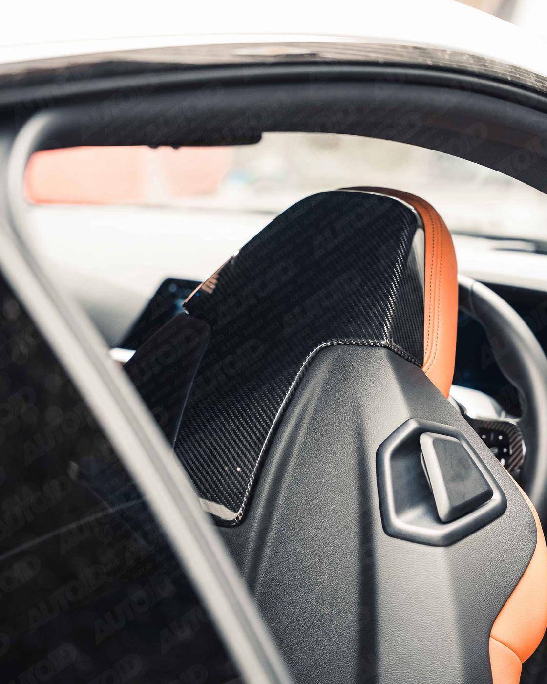 BMW 2 Series G42, M3 G80, M4 G82, M2 G87 Pre-Preg Carbon Fibre Seat Back Cover by FORM (2018+) - Image 5