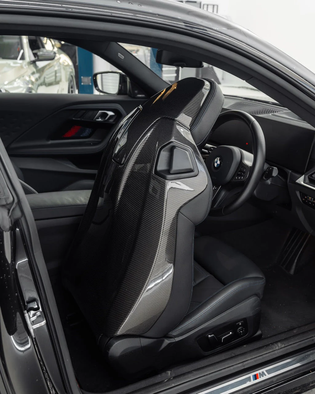 BMW 2 Series G42, M4 G82, M2 G87 Pre-Preg Carbon Fibre Full Seat Back Covers by FORM (2018+) - Image 5