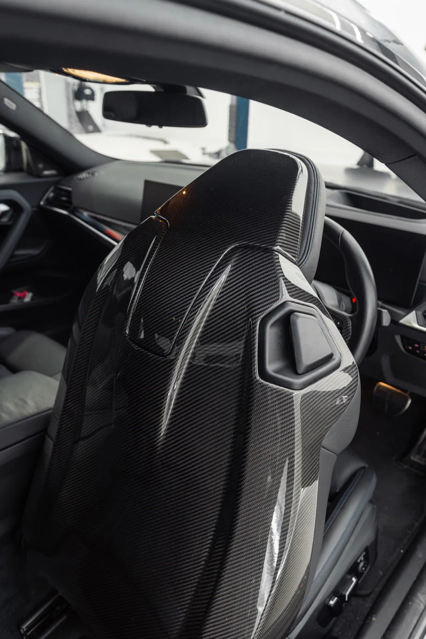 BMW 2 Series G42, M4 G82, M2 G87 Pre-Preg Carbon Fibre Full Seat Back Covers by FORM (2018+) - Image 6