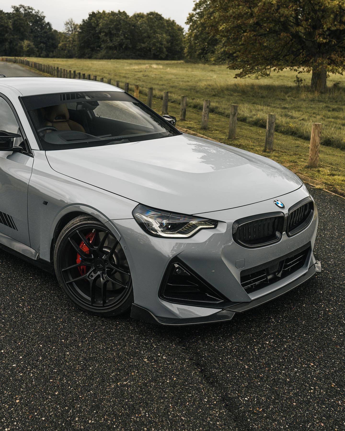 BMW 2 Series M Sport & M240i G42 FO-1 Carbon Fibre Front Splitter by FORM (2021+) - Image 2