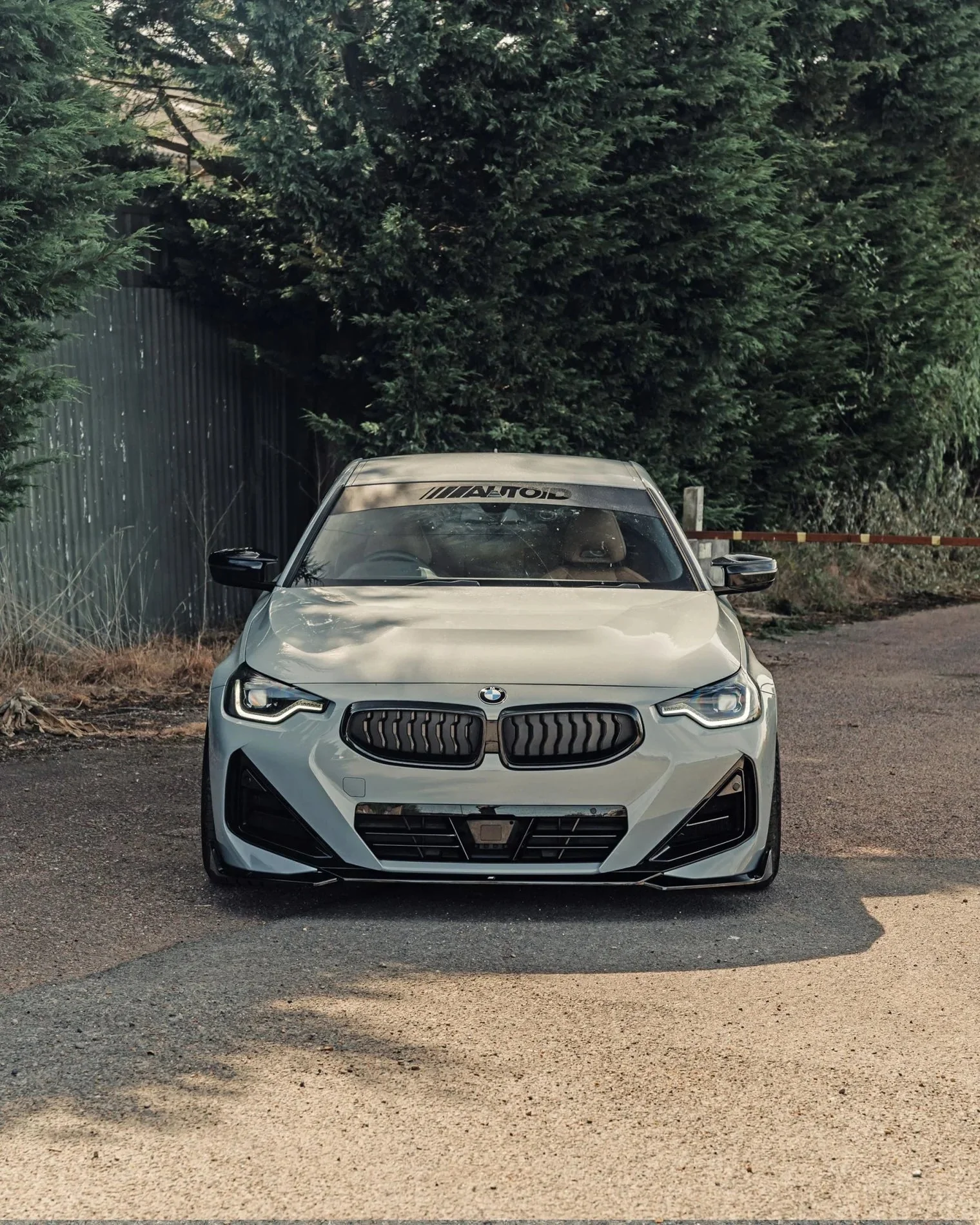 BMW 2 Series M Sport & M240i G42 Gloss Black Kit Front Splitter & Side Skirt Pack by FORM (2021+) - Image 5