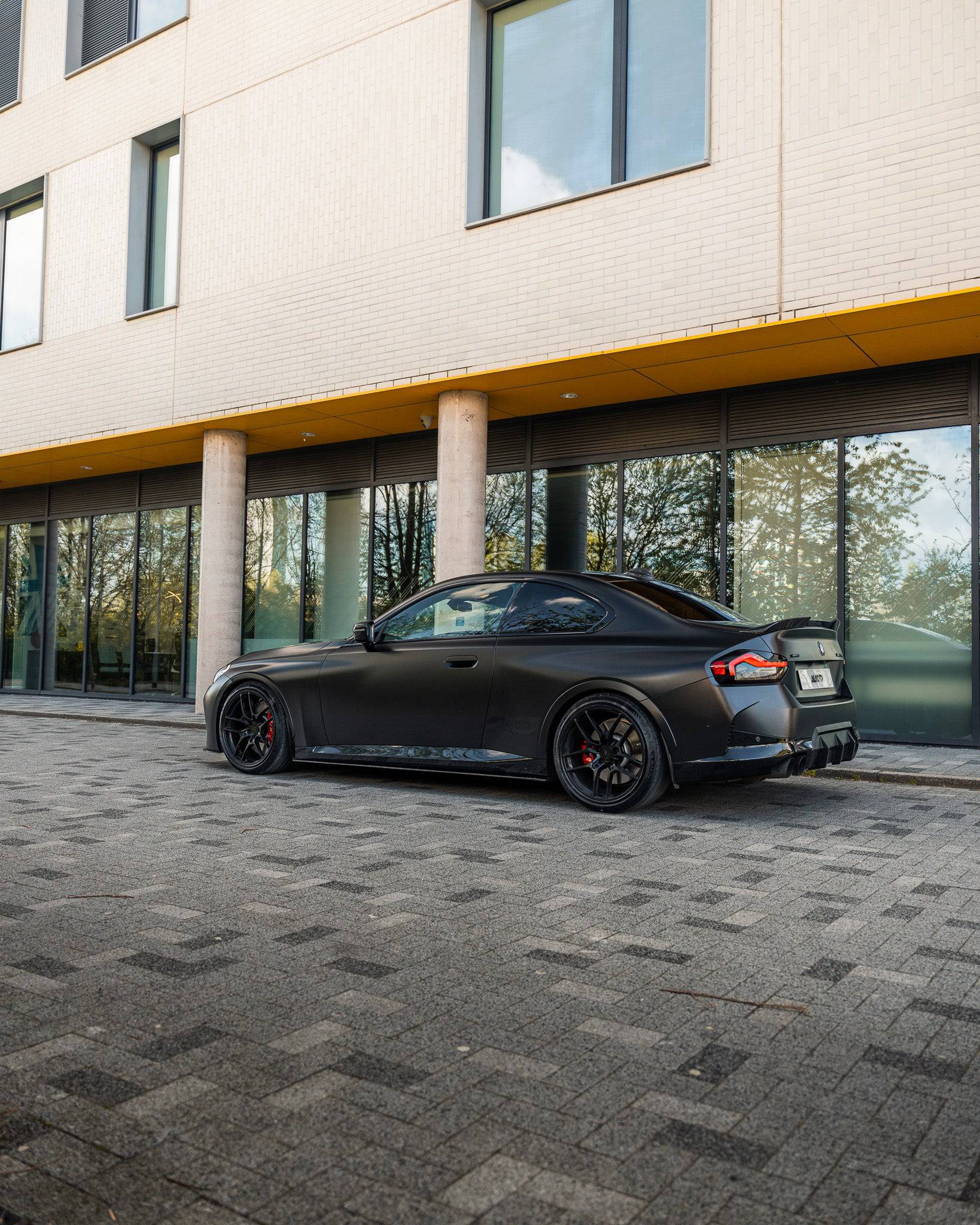 BMW 2 Series M Sport & M240i G42 Pre-Preg Carbon Fibre ID-01 Front Splitter & Rear Spoiler Pack by TREVORA (2021+) - Image 3