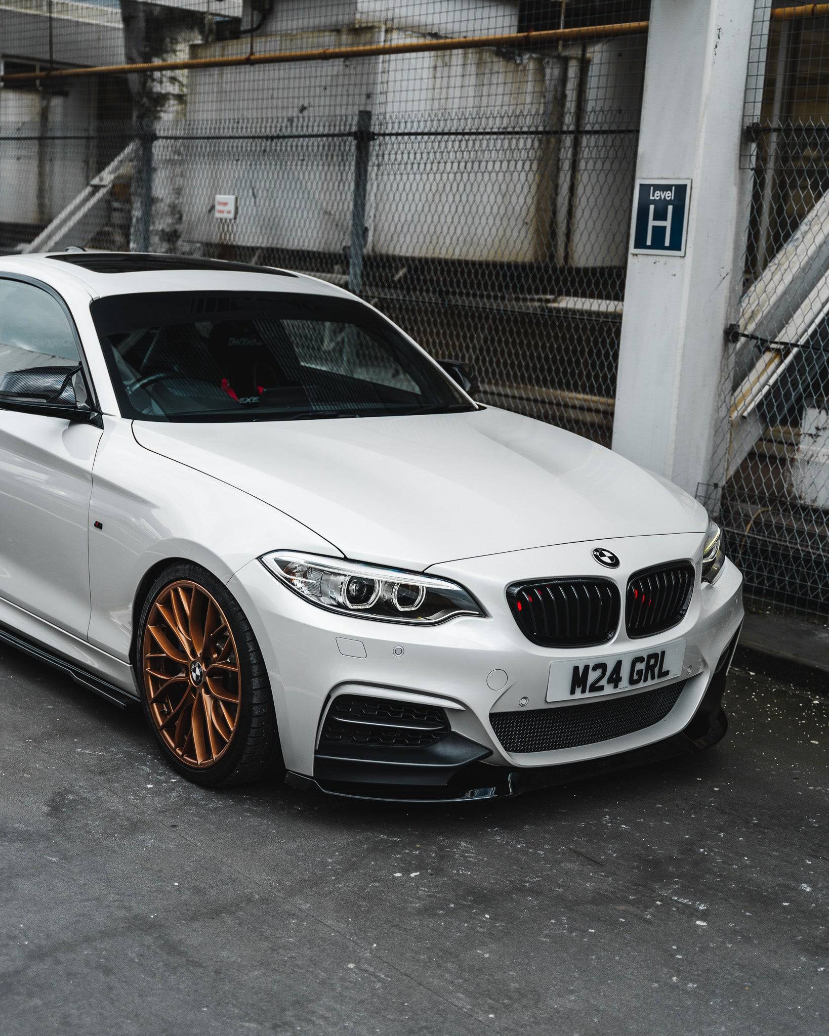 BMW 2 Series, M235i & M240i F22 F23 EVO-1 Gloss Black Front Splitter by ZAERO (2014-2019) - Image 2