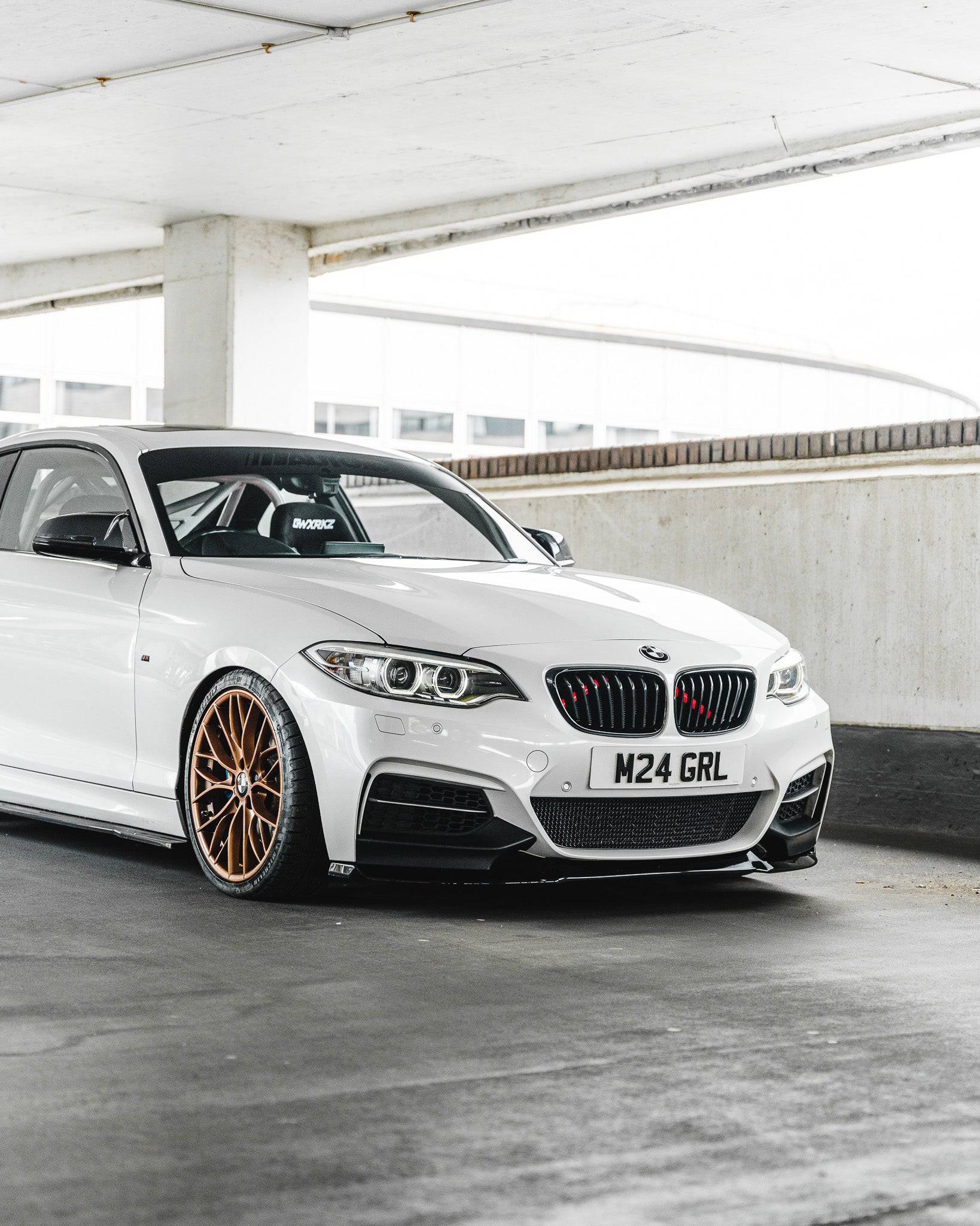 BMW 2 Series, M235i & M240i F22 F23 EVO-1 Gloss Black Front Splitter by ZAERO (2014-2019) - Image 3