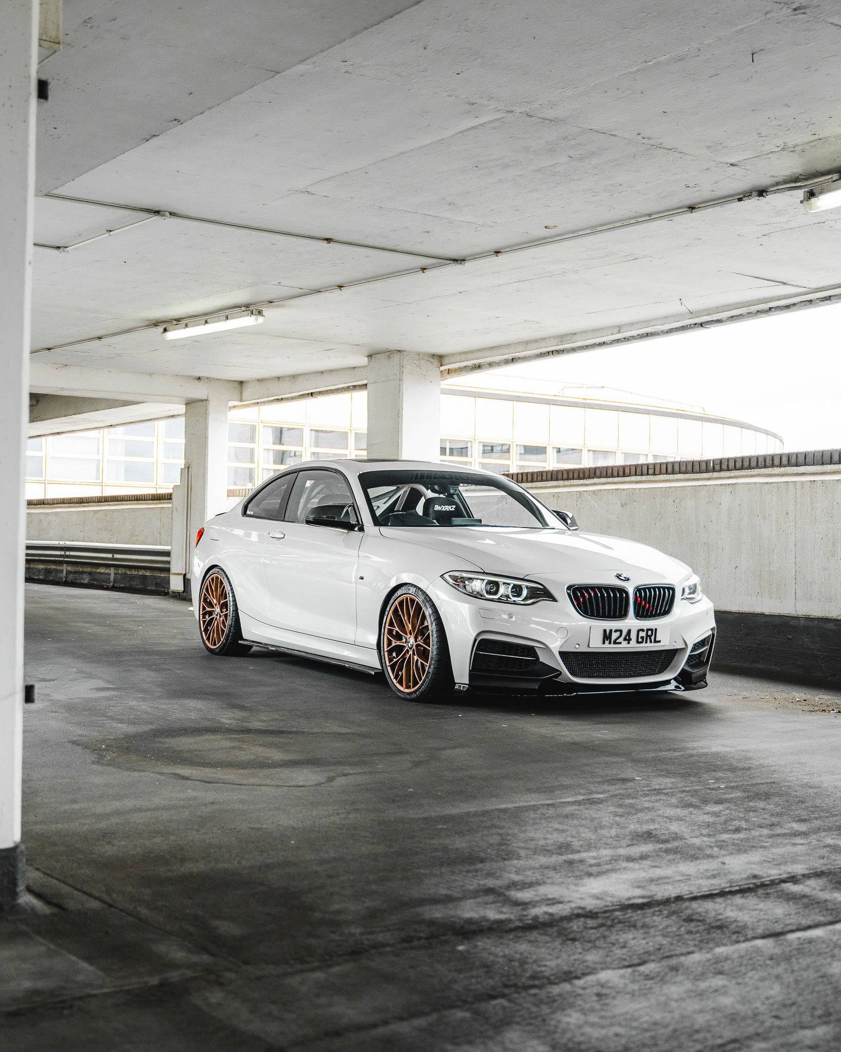 BMW 2 Series, M235i & M240i F22 F23 EVO-1 Gloss Black Front Splitter by ZAERO (2014-2019) - Image 4