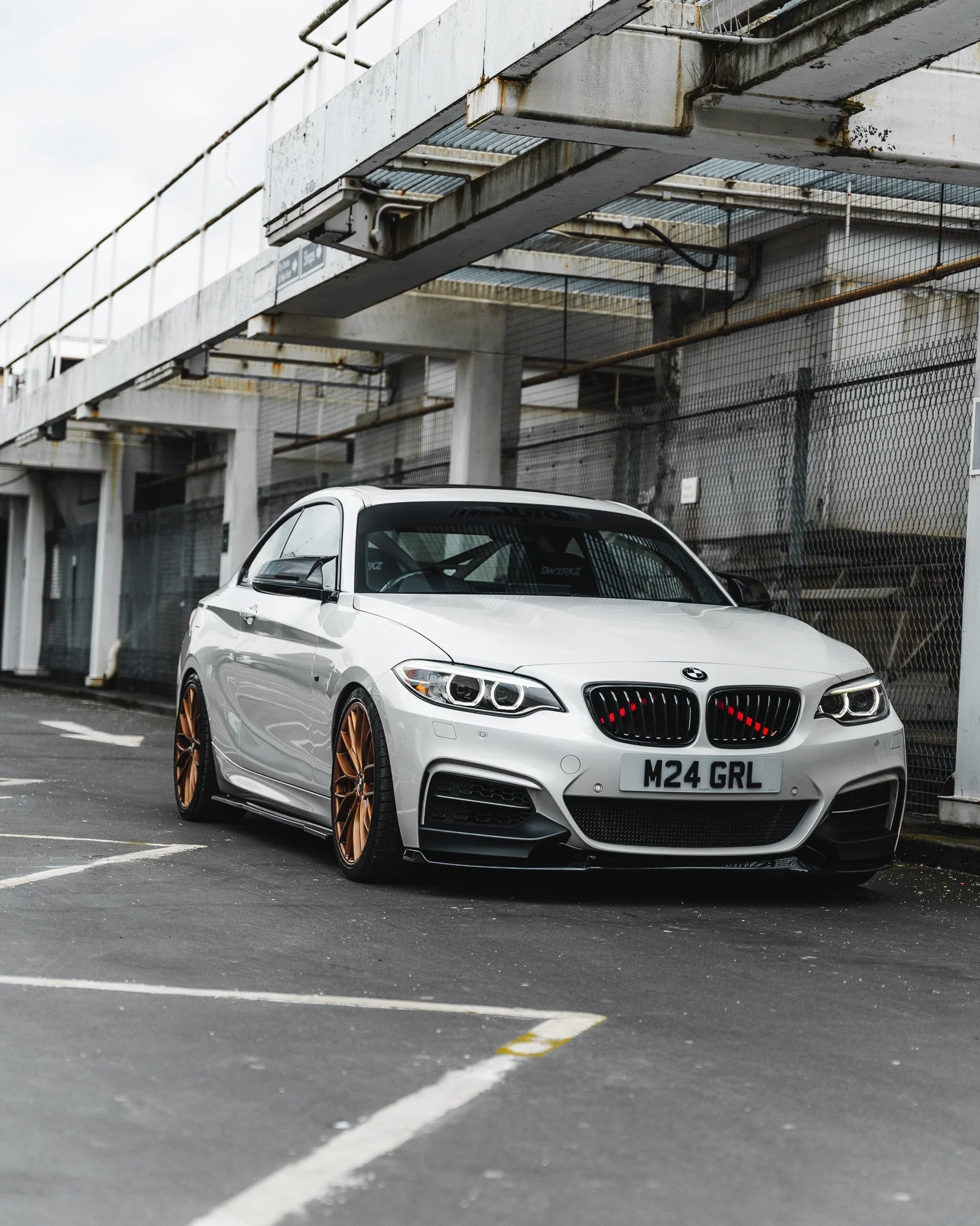 BMW 2 Series, M235i & M240i F22 F23 EVO-1 Gloss Black Front Splitter by ZAERO (2014-2019) - Image 6