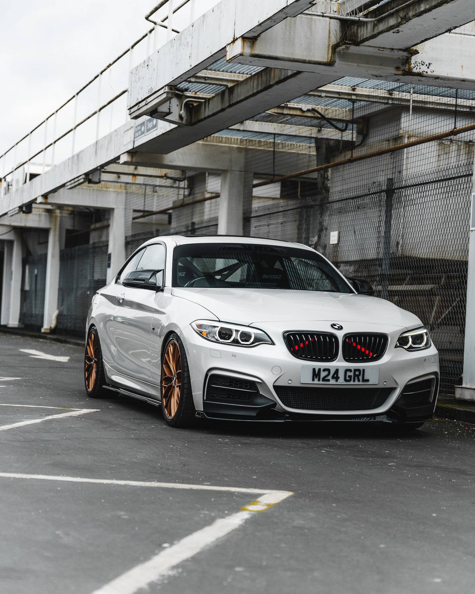 BMW 2 Series, M235i & M240i F22 F23 EVO-1 Gloss Black Front Splitter by ZAERO (2014-2019) - Image 7