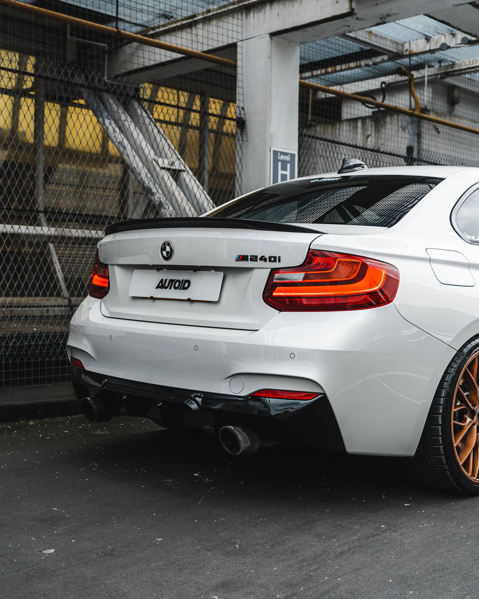 BMW 2 Series M235i & M240i F22 F23 EVO-1 Gloss Black Rear Diffuser by ZAERO (2014-2019) - Image 2