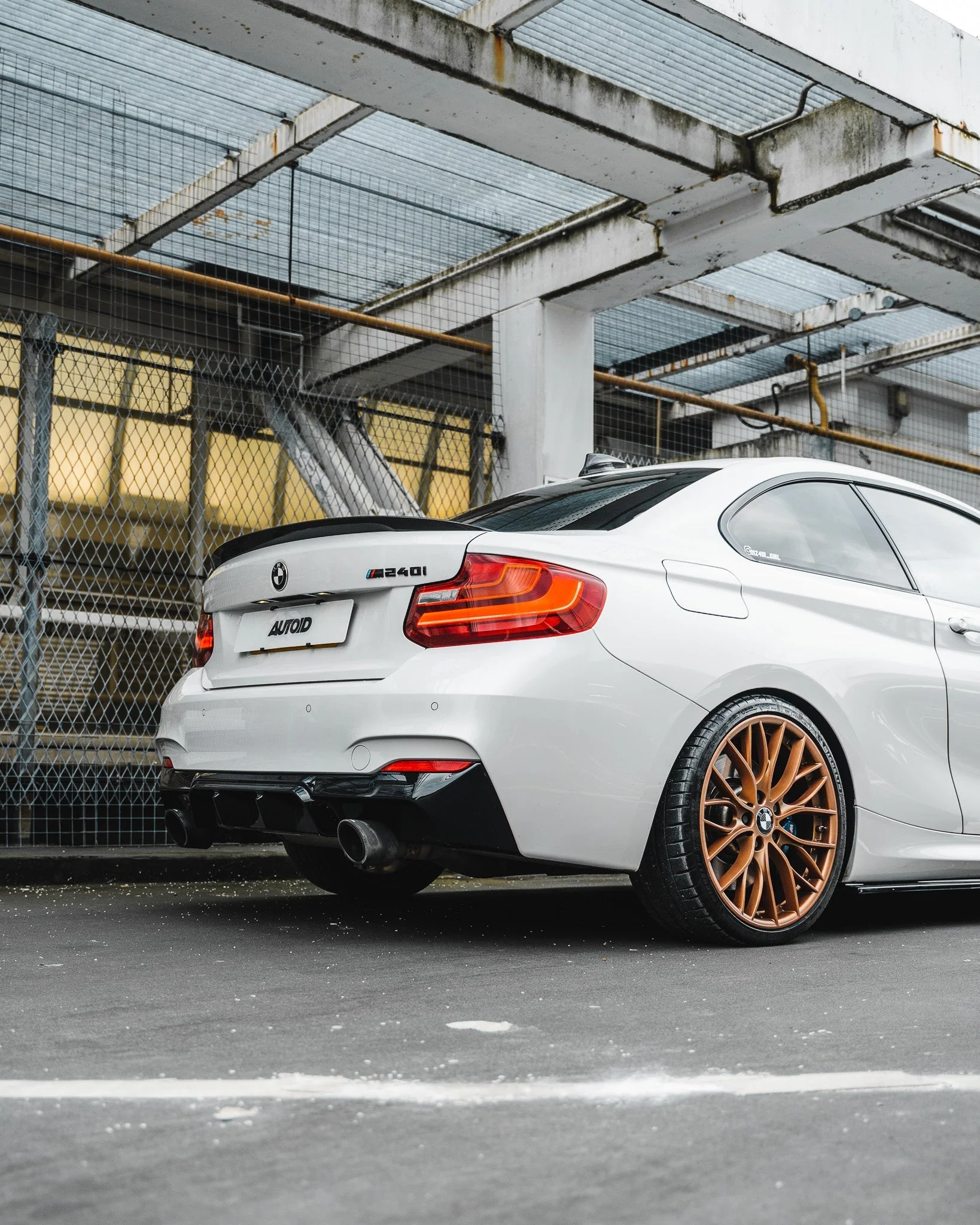 BMW 2 Series M235i & M240i F22 F23 EVO-1 Gloss Black Rear Diffuser by ZAERO (2014-2019) - Image 3